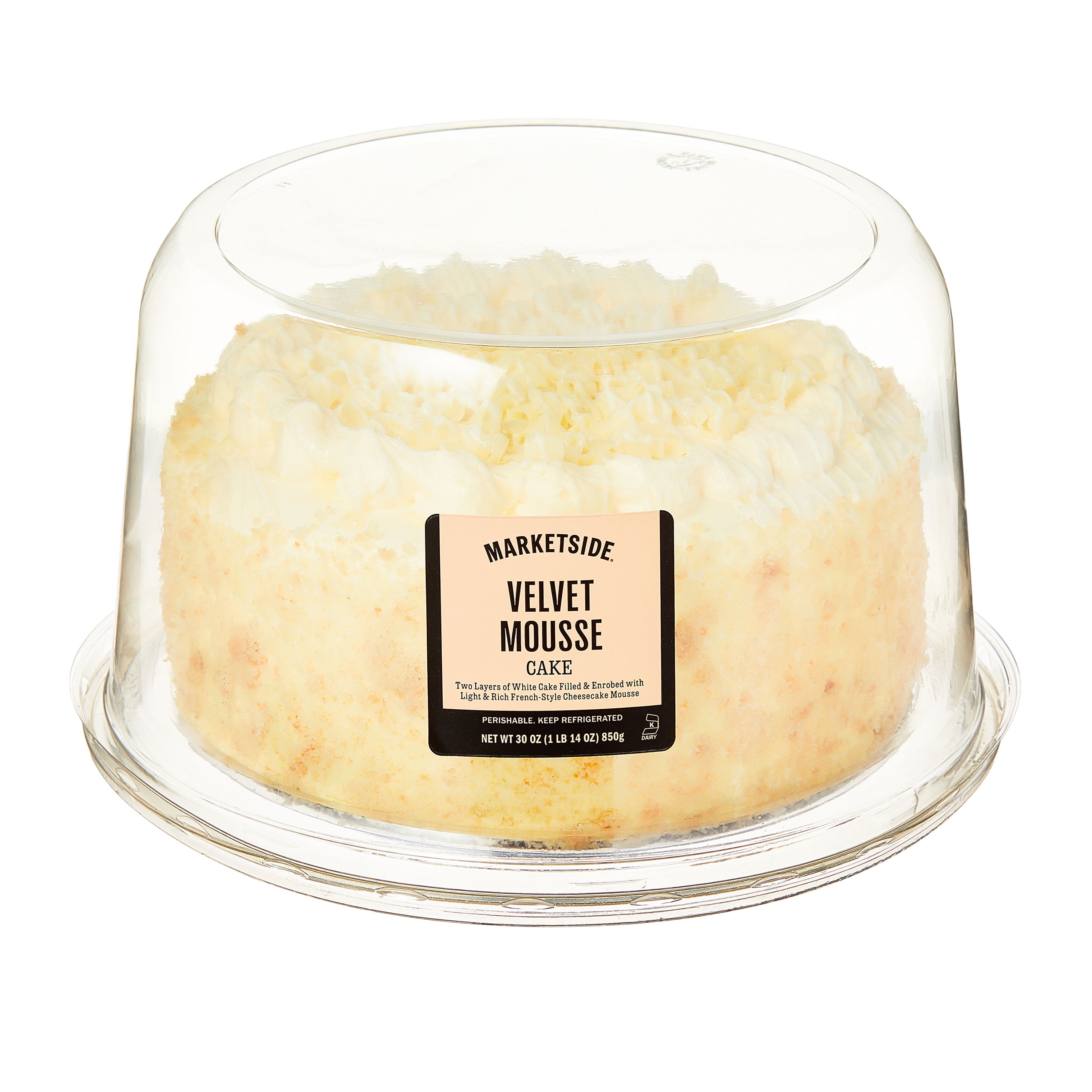 Marketside 7" Double Layer Velvet Mousse Cake, Ready to Eat, 30 oz