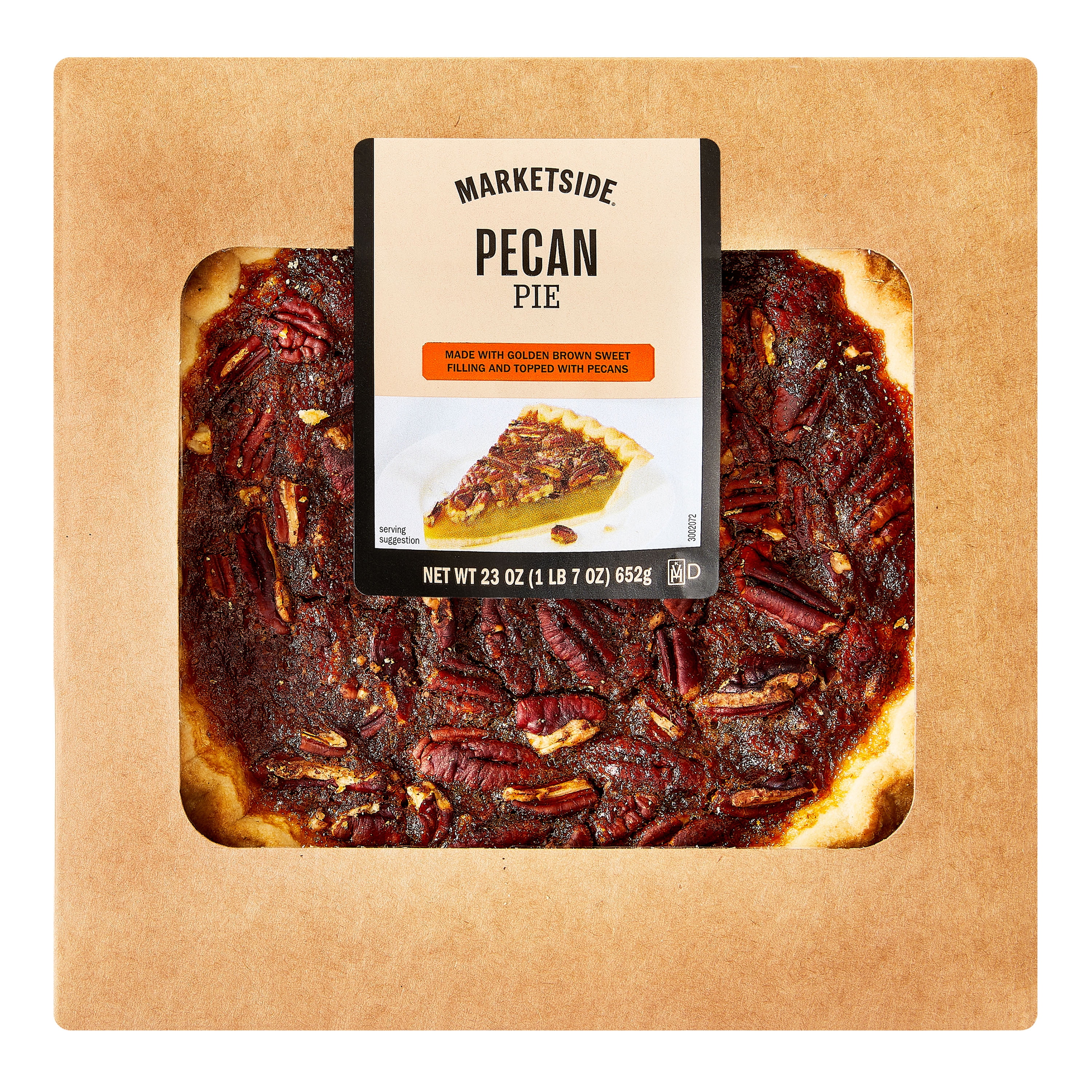 Marketside 8-inch Baked Pecan Pie, 23 oz Box, 1 Count