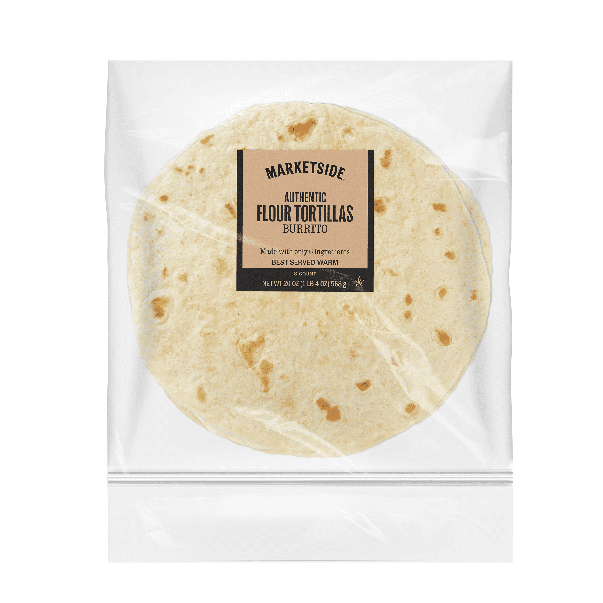 Marketside Authentic 10-inch Flour Tortillas 8 Count