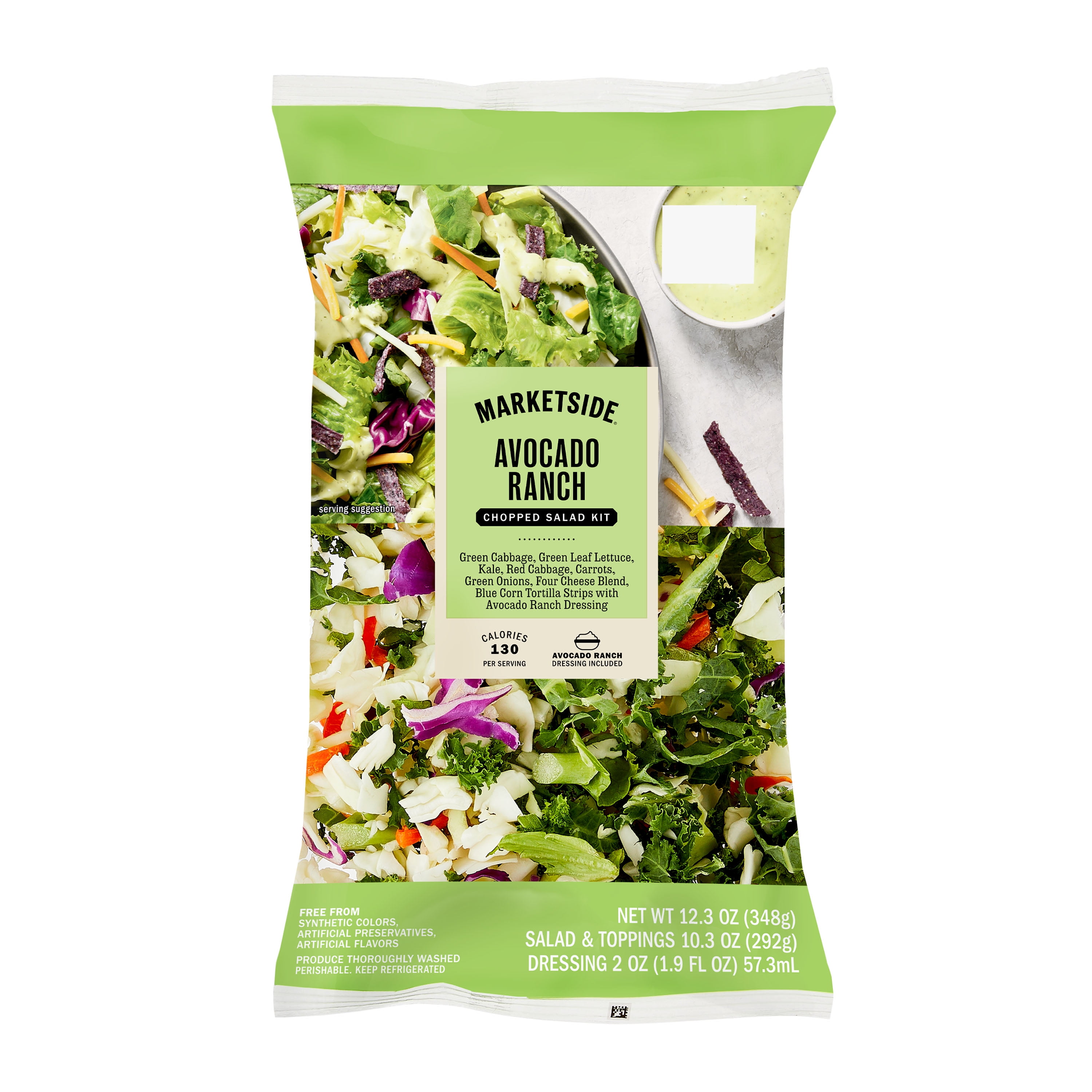Marketside Avocado Ranch Chopped Salad Kit, 12.3 oz Bag, Fresh