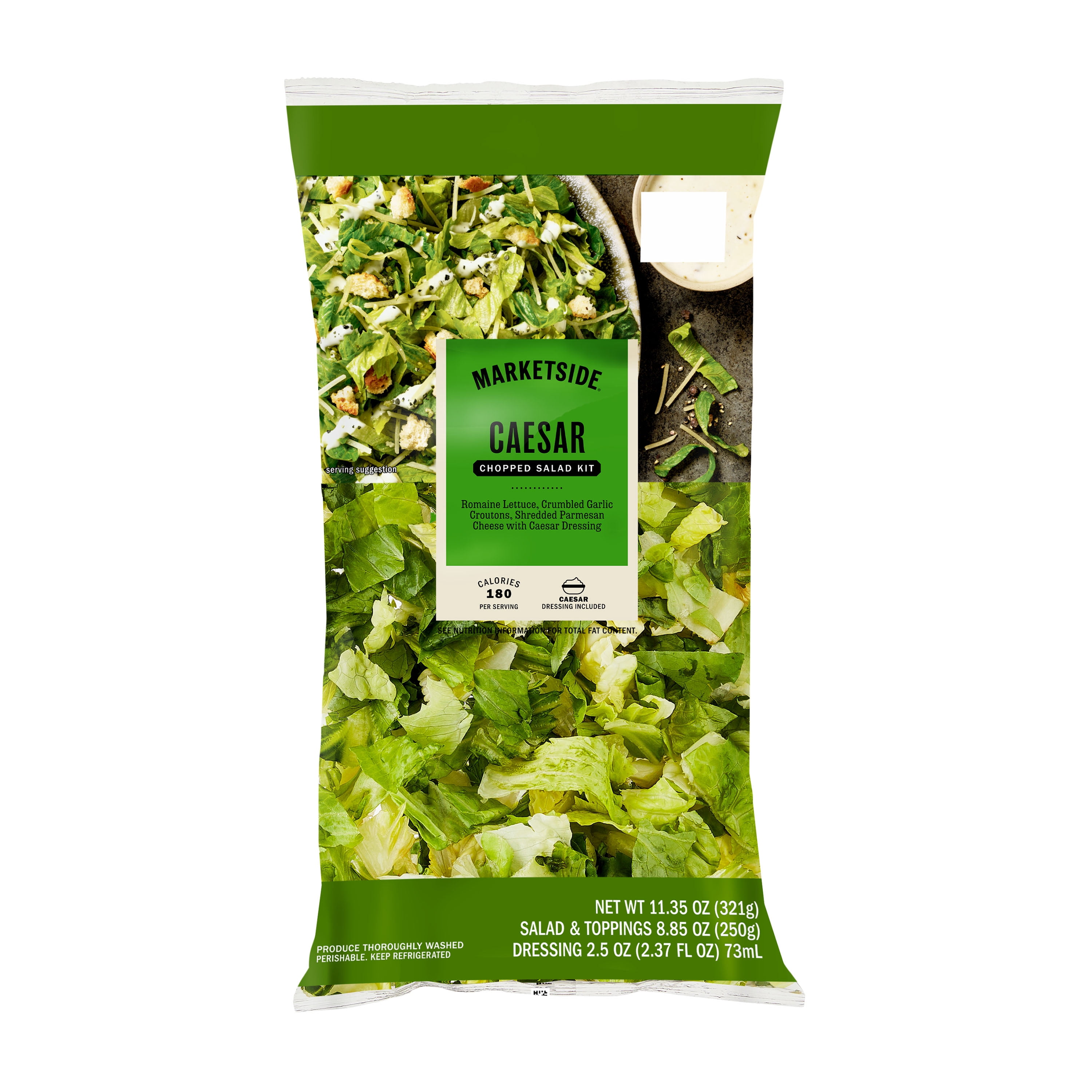 Marketside Caesar Chopped Salad Kit, 11.35 oz Bag, Fresh