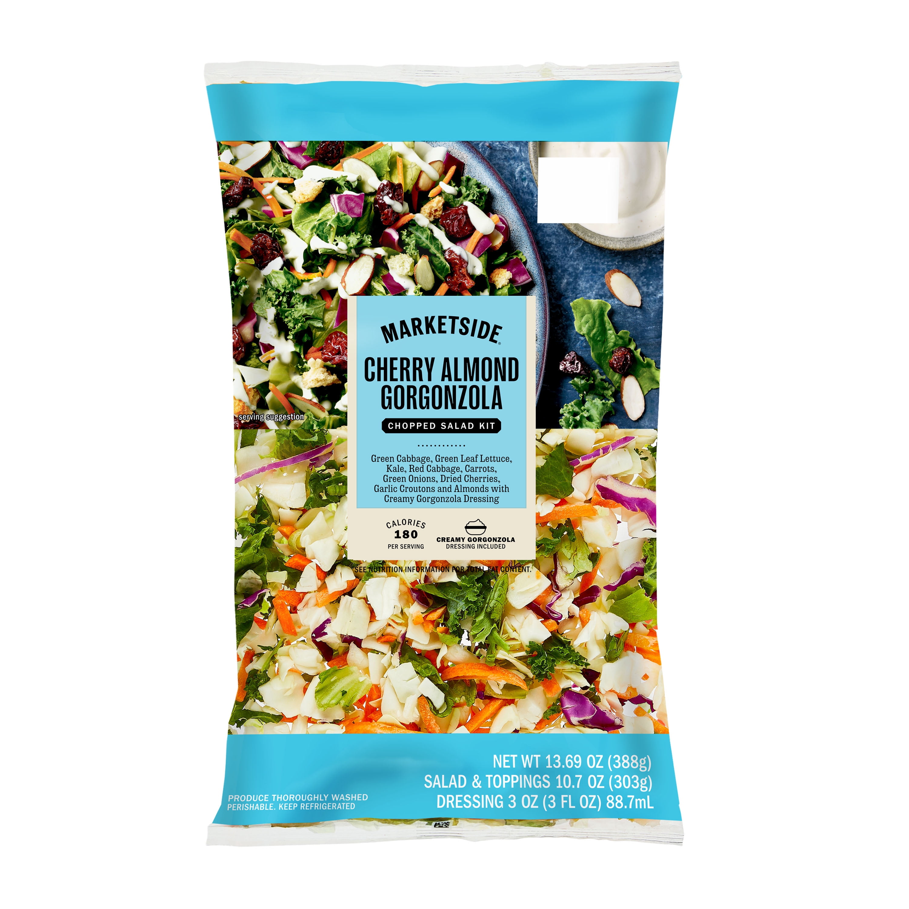 Marketside Cherry Almond Gorgonzola Chopped Salad Kit, 13.69 oz Bag (Fresh)