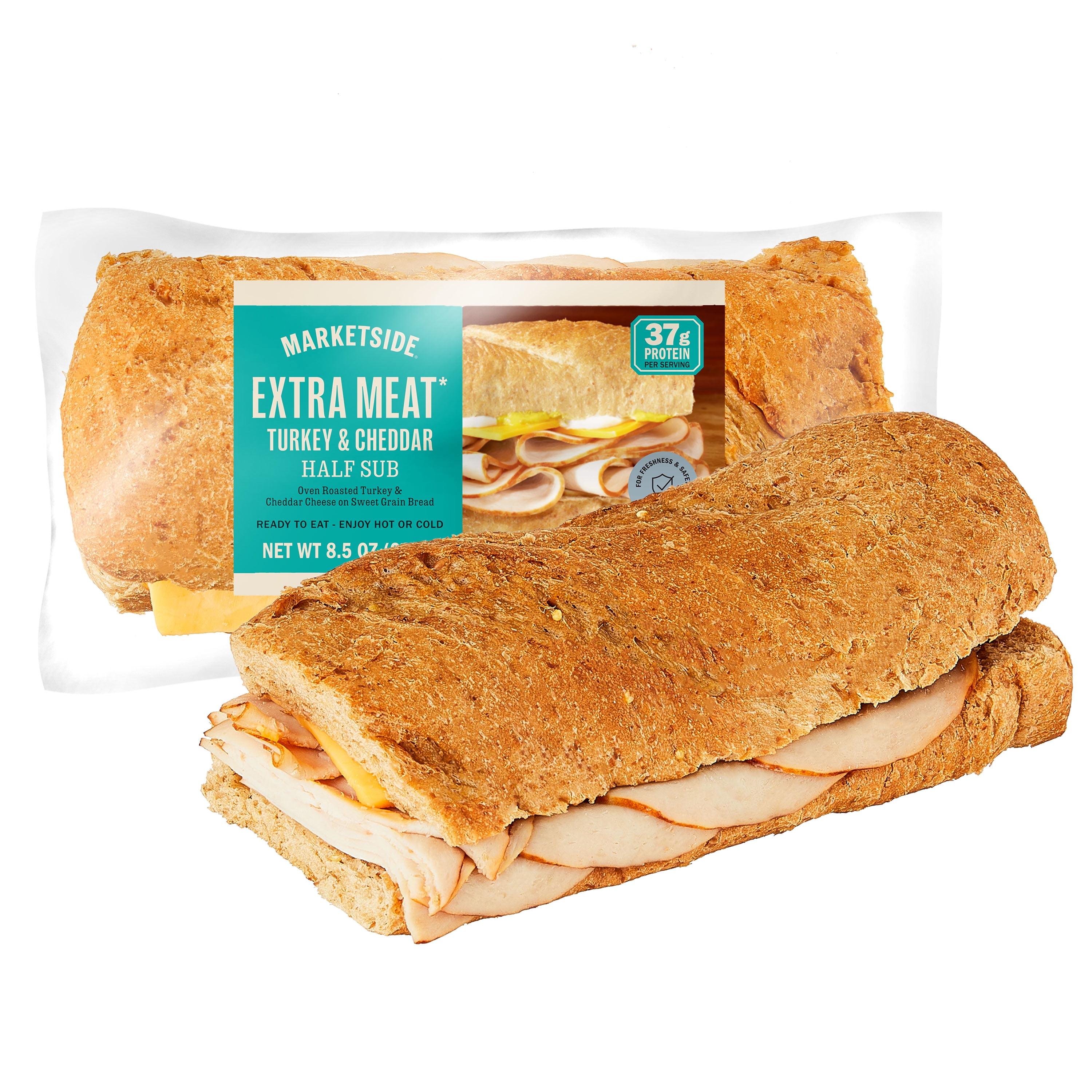 Marketside Extra Turkey & Cheddar Half Sub Sandwich, 10.1 oz