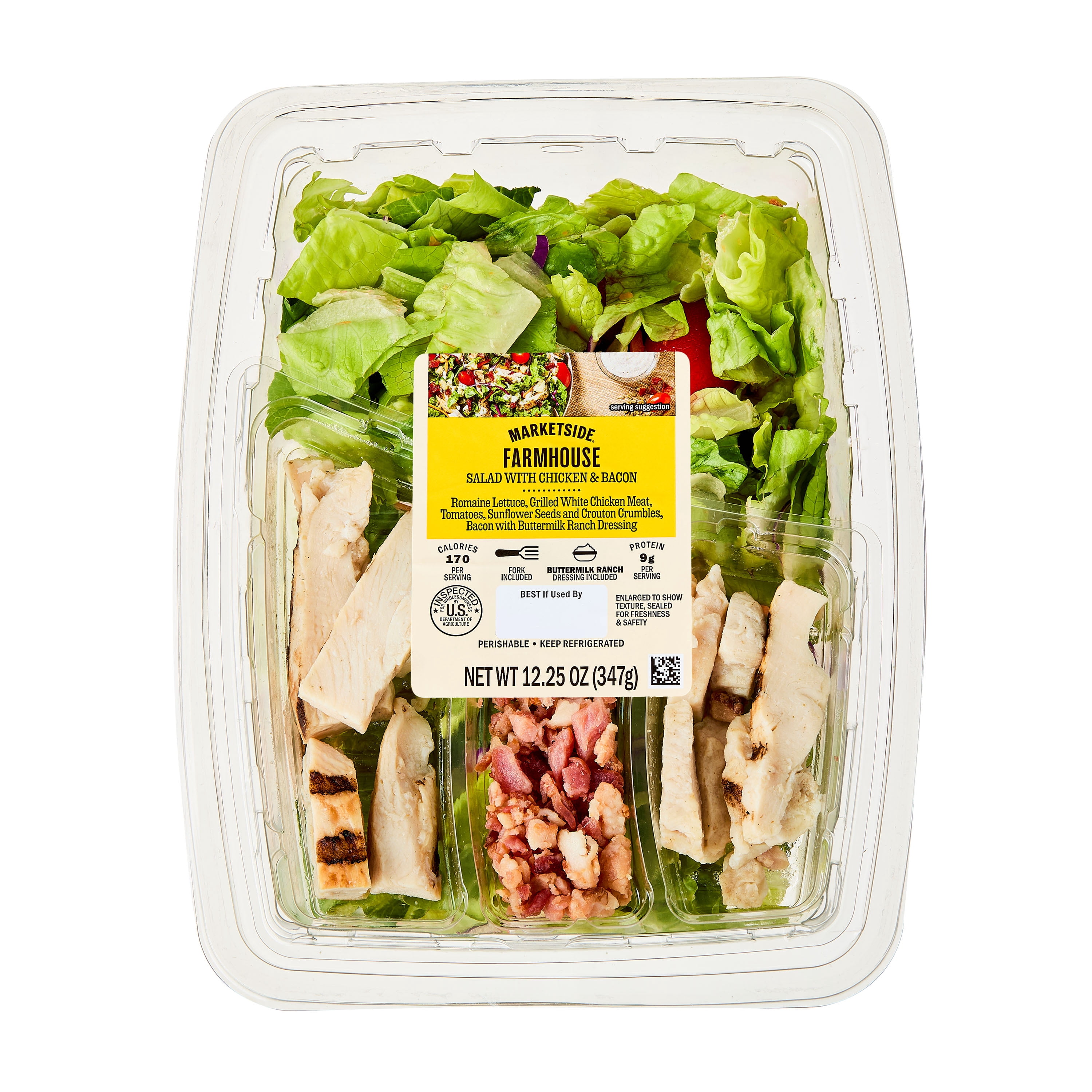 Marketside Farmhouse Salad with Chicken, 12.25 oz Tray (Fresh)