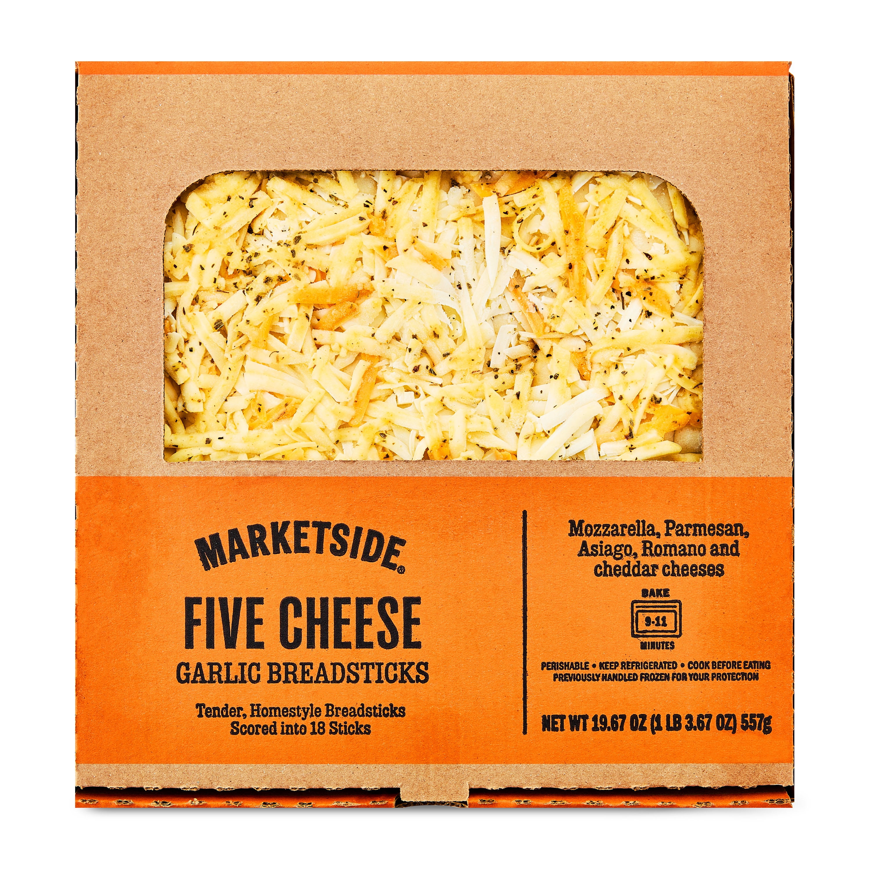 Marketside Five Cheese Homestyle Breadsticks, 19.67 oz, 18 Sticks