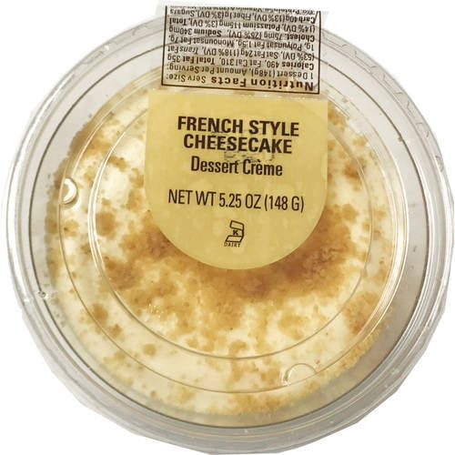 Marketside French Style Cheesecake Single Serve Dessert Crme, 5.25oz