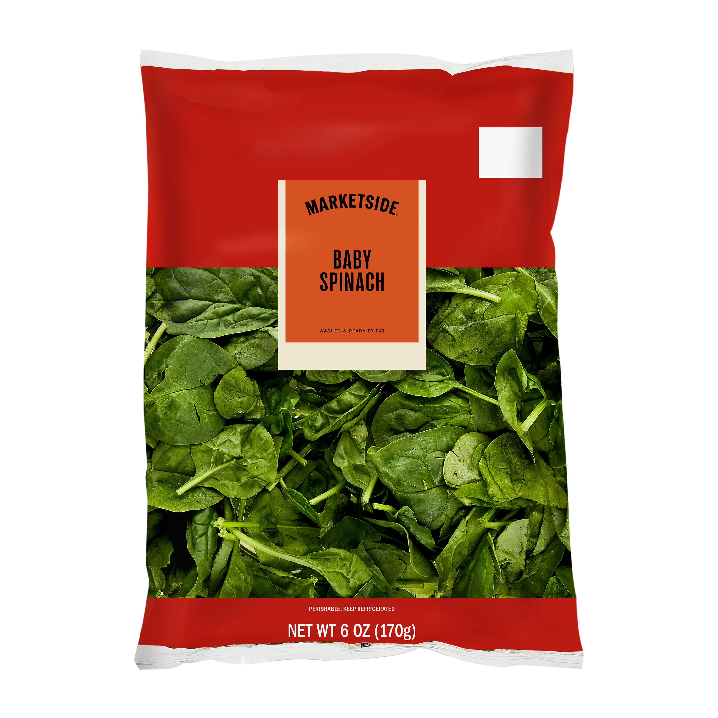 Marketside Fresh Baby Spinach, 6 oz Bag (Fresh)