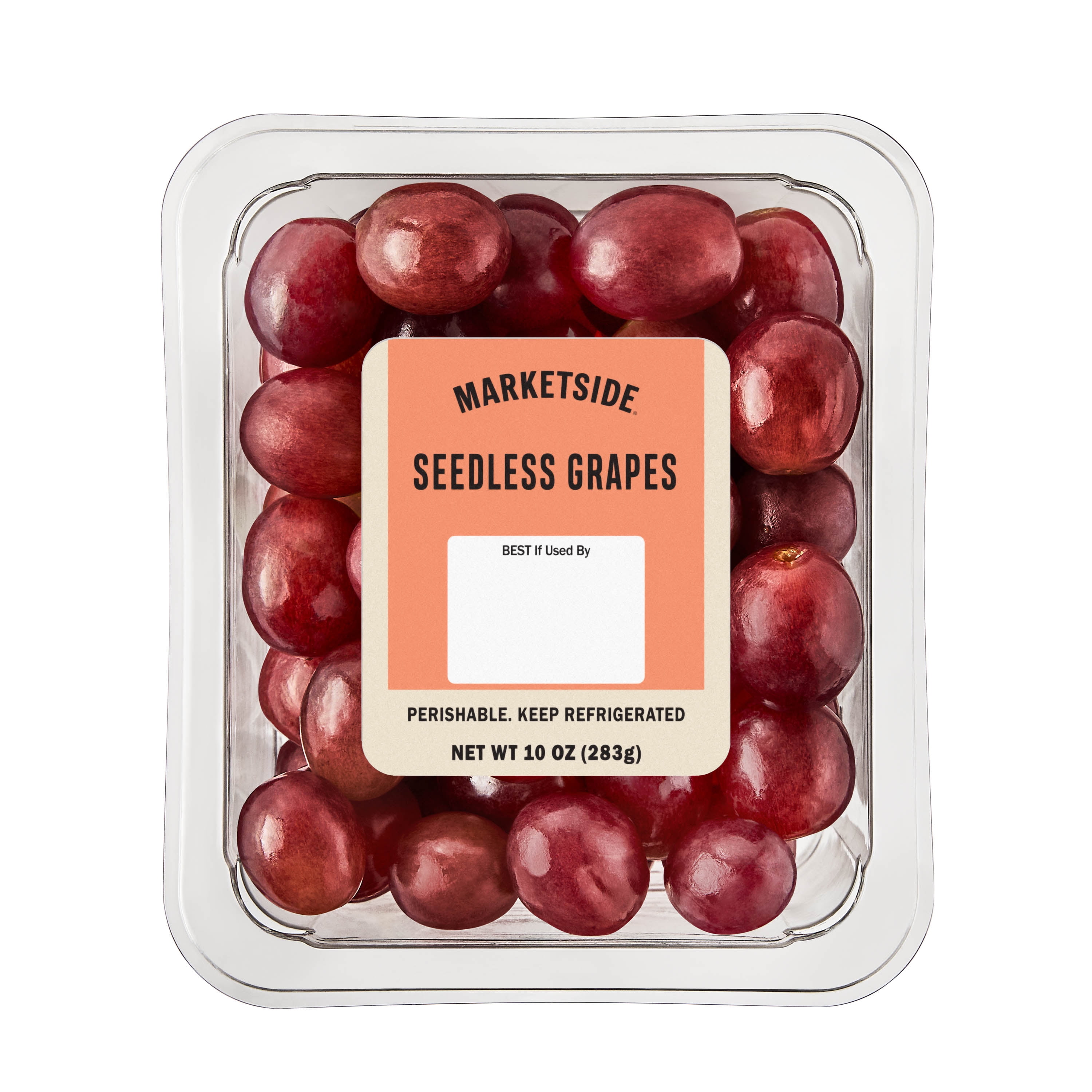 Marketside Seedless Whole Grapes, 10 oz, Pre-Cut (Fresh)
