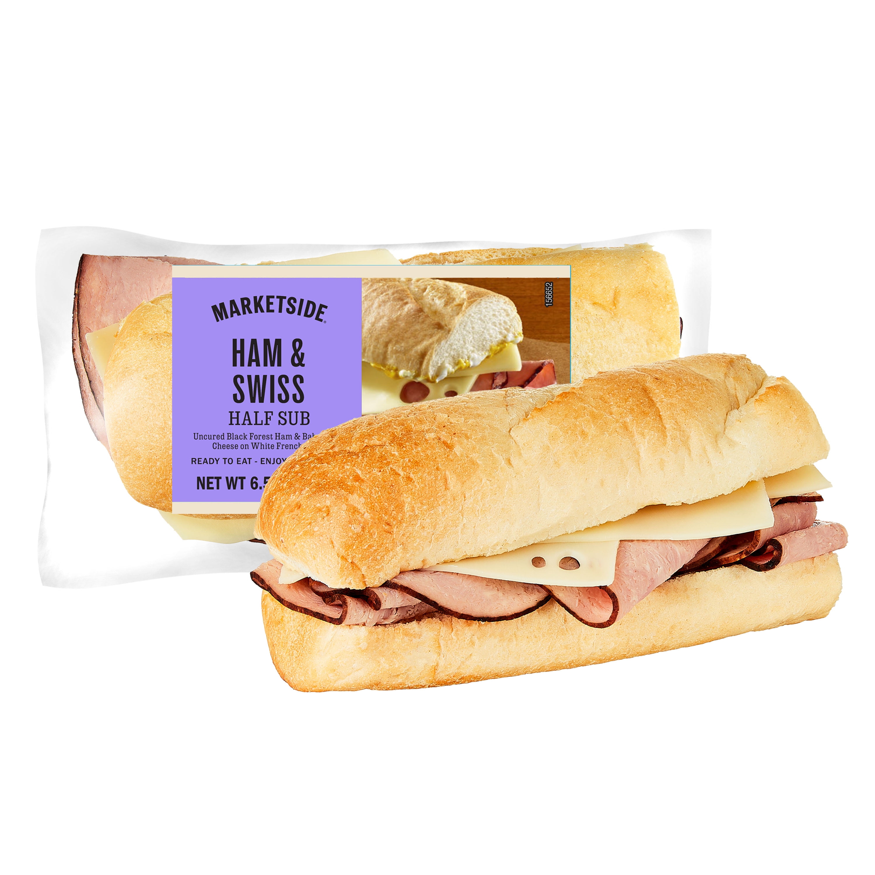 Marketside Ham & Swiss Half Sub Sandwich, 8.1 oz