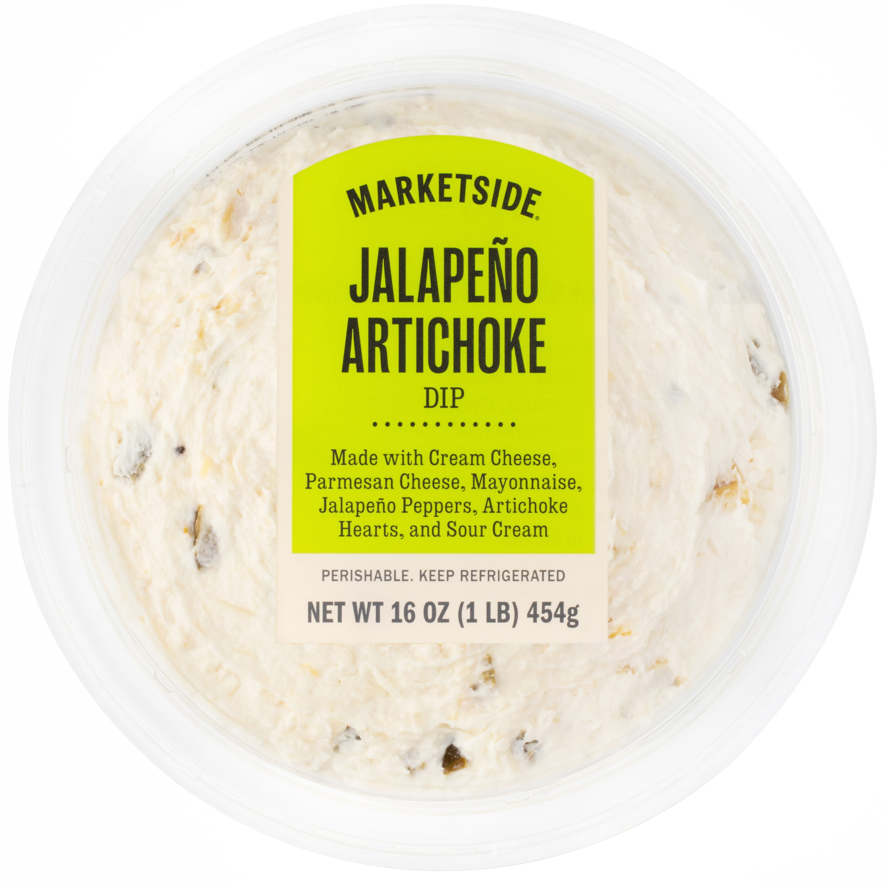 Marketside Jalapeo Artichoke Dip, 16 oz, 1 Count (Refrigerated)
