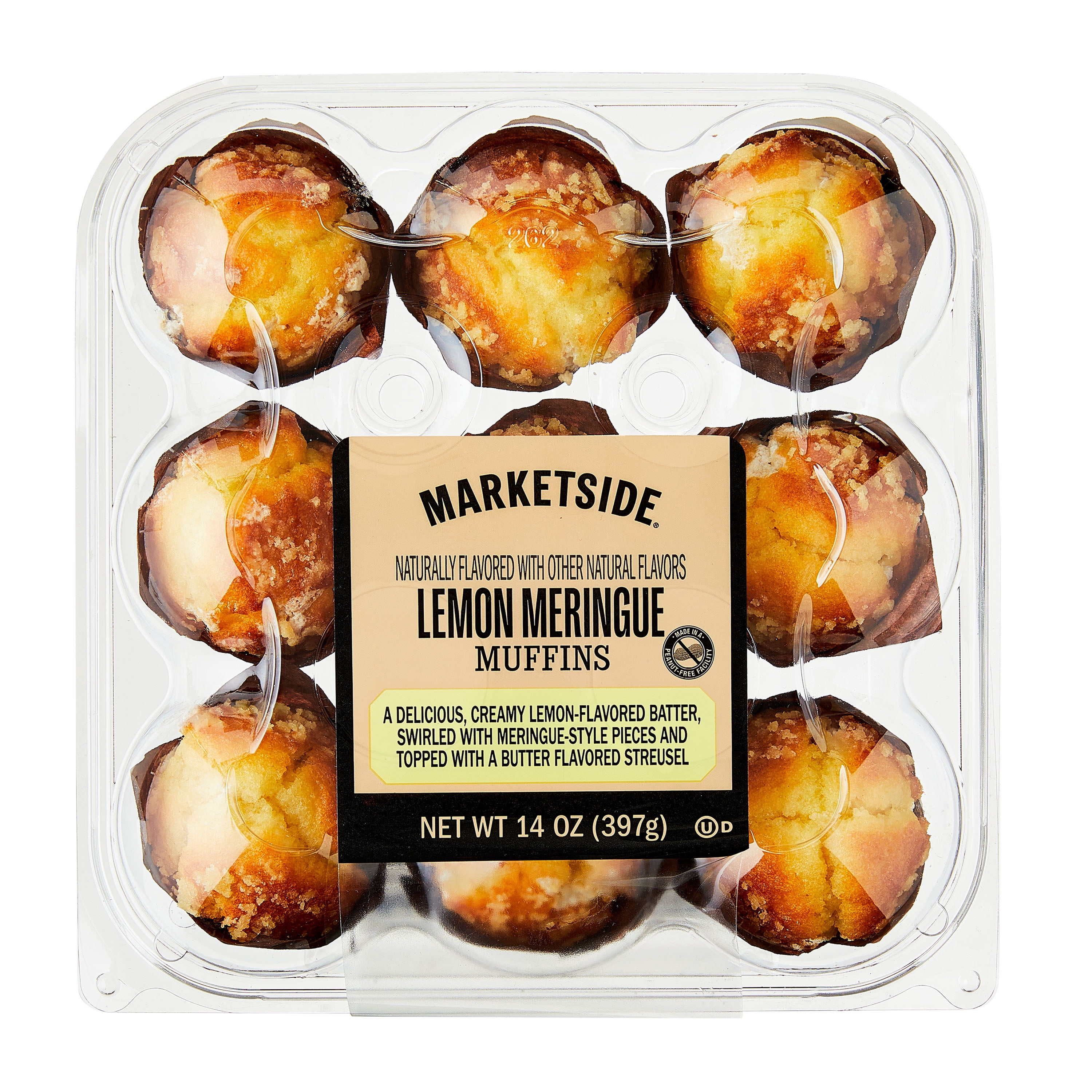 Marketside Lemon Meringue Muffins, 14 oz, 12 Count