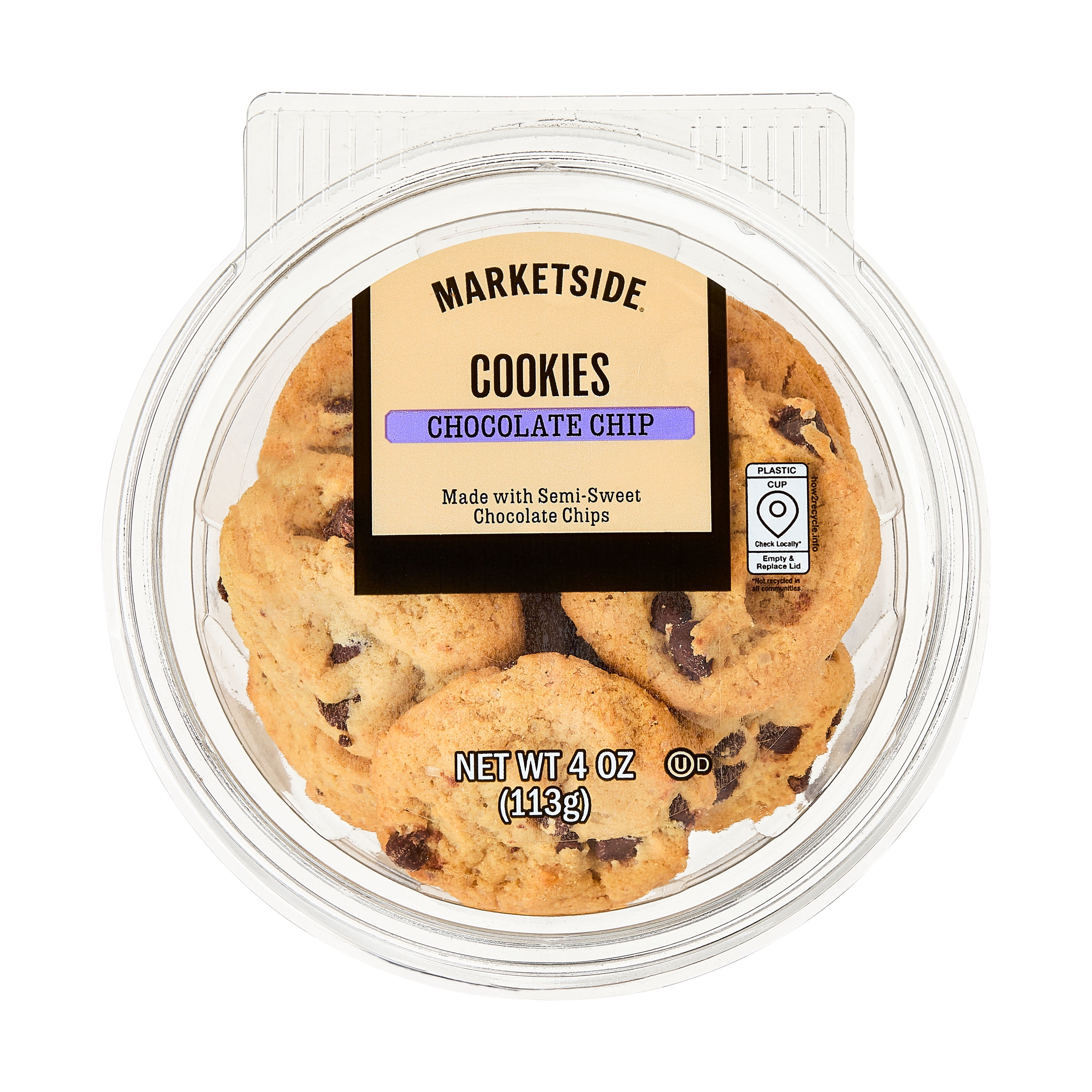 Marketside Mini Chocolate Chip Baked Cookies, 4 oz, 8 Count