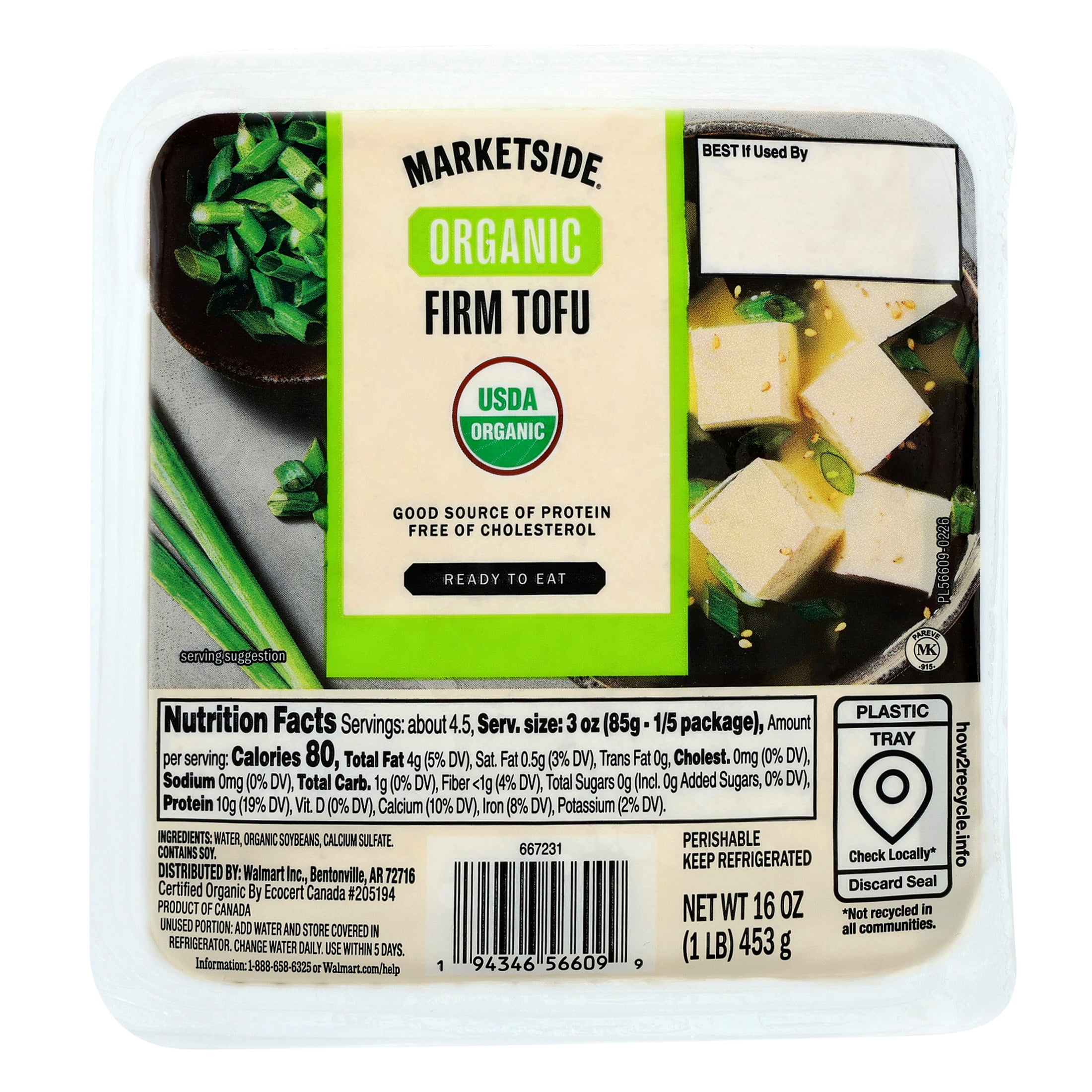 Marketside Organic Firm Tofu, 16 oz