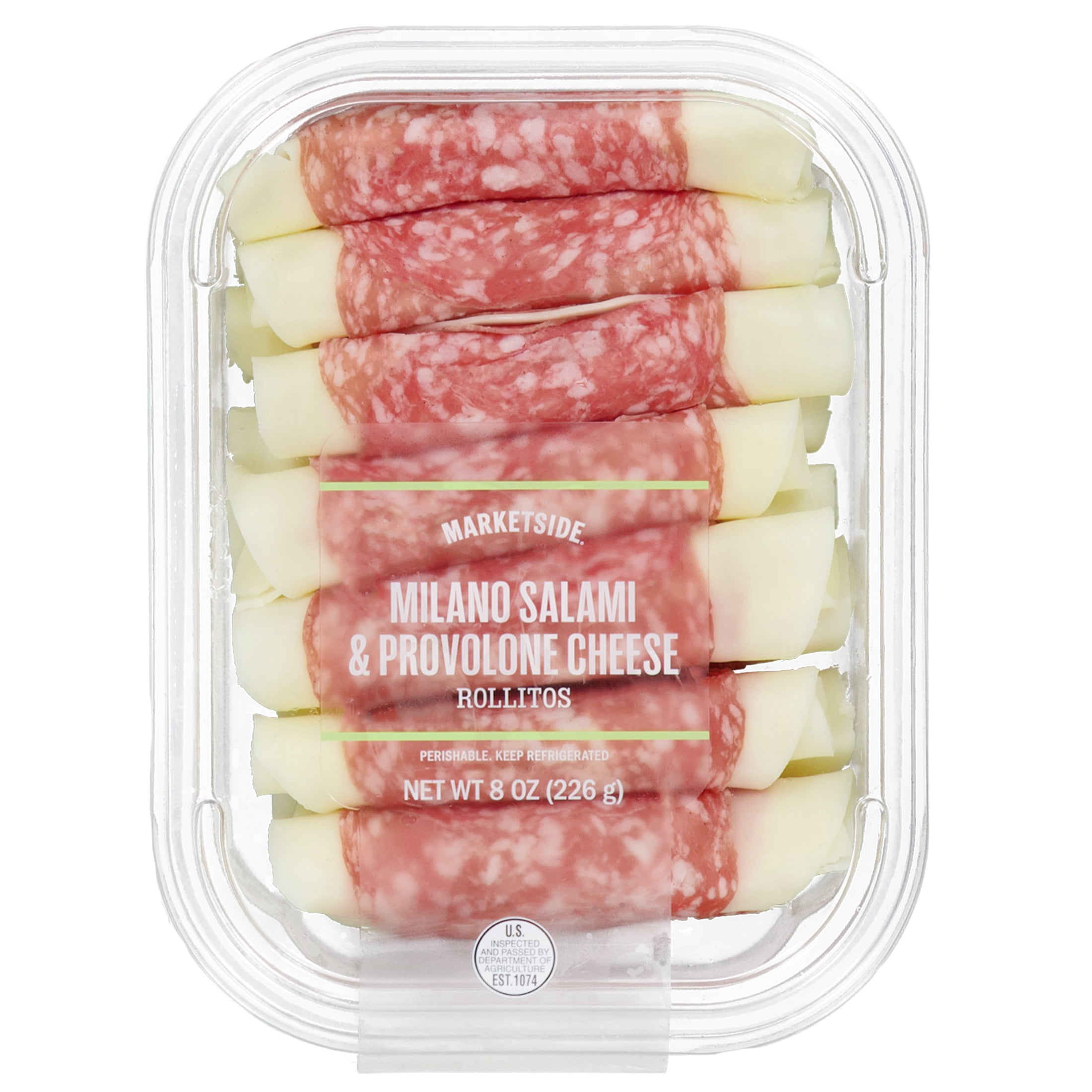 Marketside Milano Salami and Provolone Cheese Rollitos, 8 oz