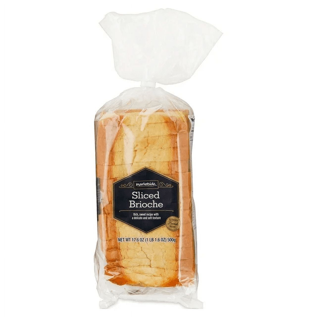 Marketside Sliced Brioche Bread, Shelf-Stable, Regular, 17.6 oz, 1 Loaf