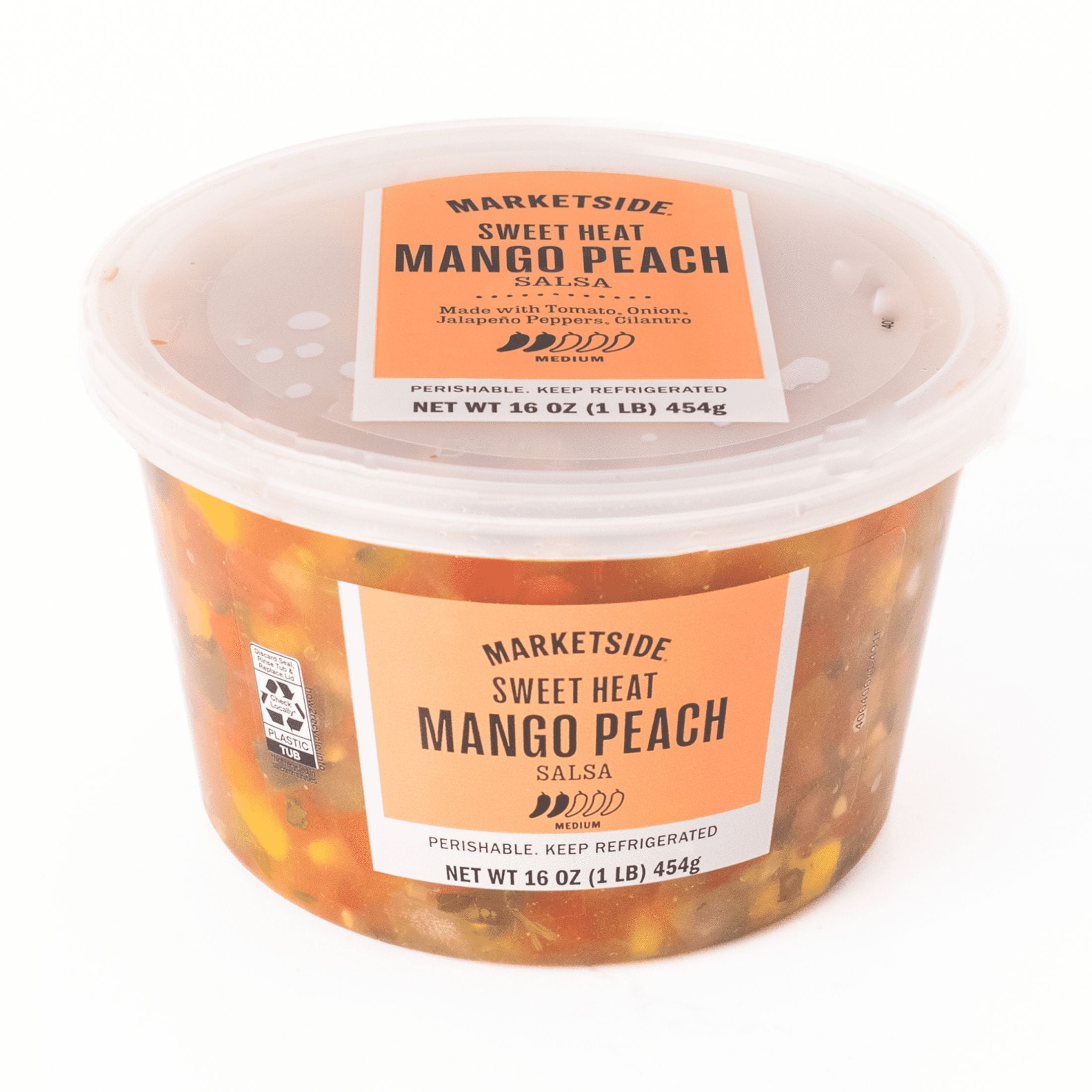 Marketside Sweet Heat Mango Peach Salsa, Gluten-Free, 16 oz (Refrigerated)