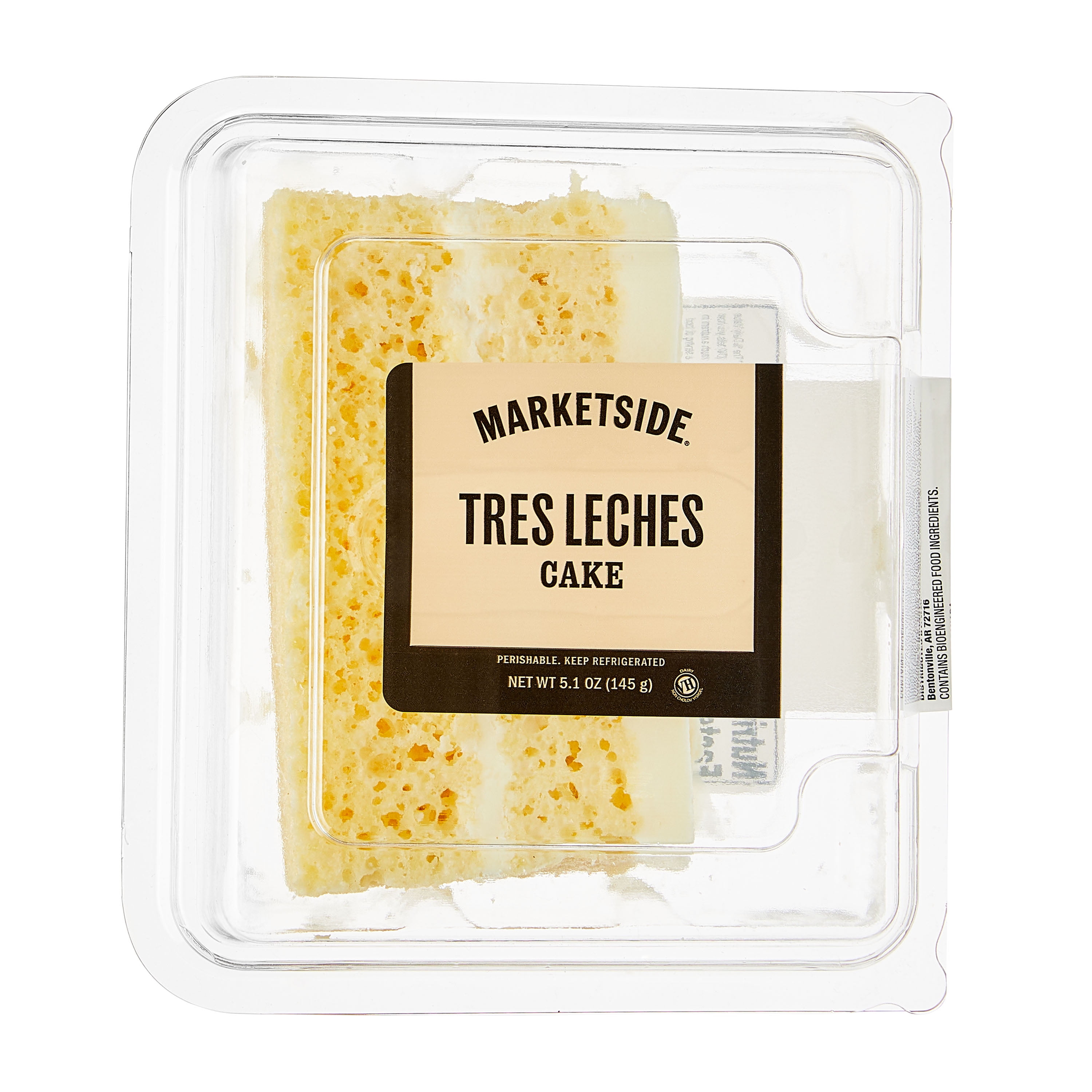 Marketside Tres Leche Vanilla Cake, Whipped Cream Filling, 5.1 oz (Refrigerated)