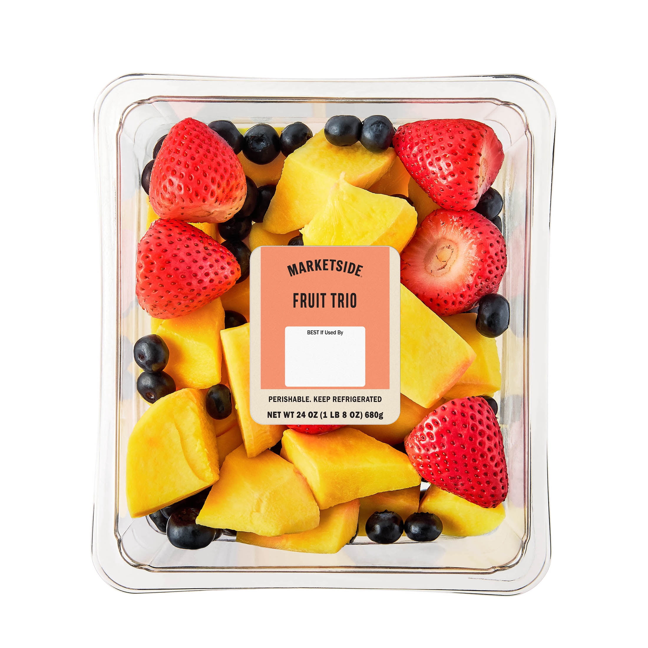 Marketside Trio Fruit Blend Bowl with Blueberries, 24 oz, Pre-Cut (Fresh)