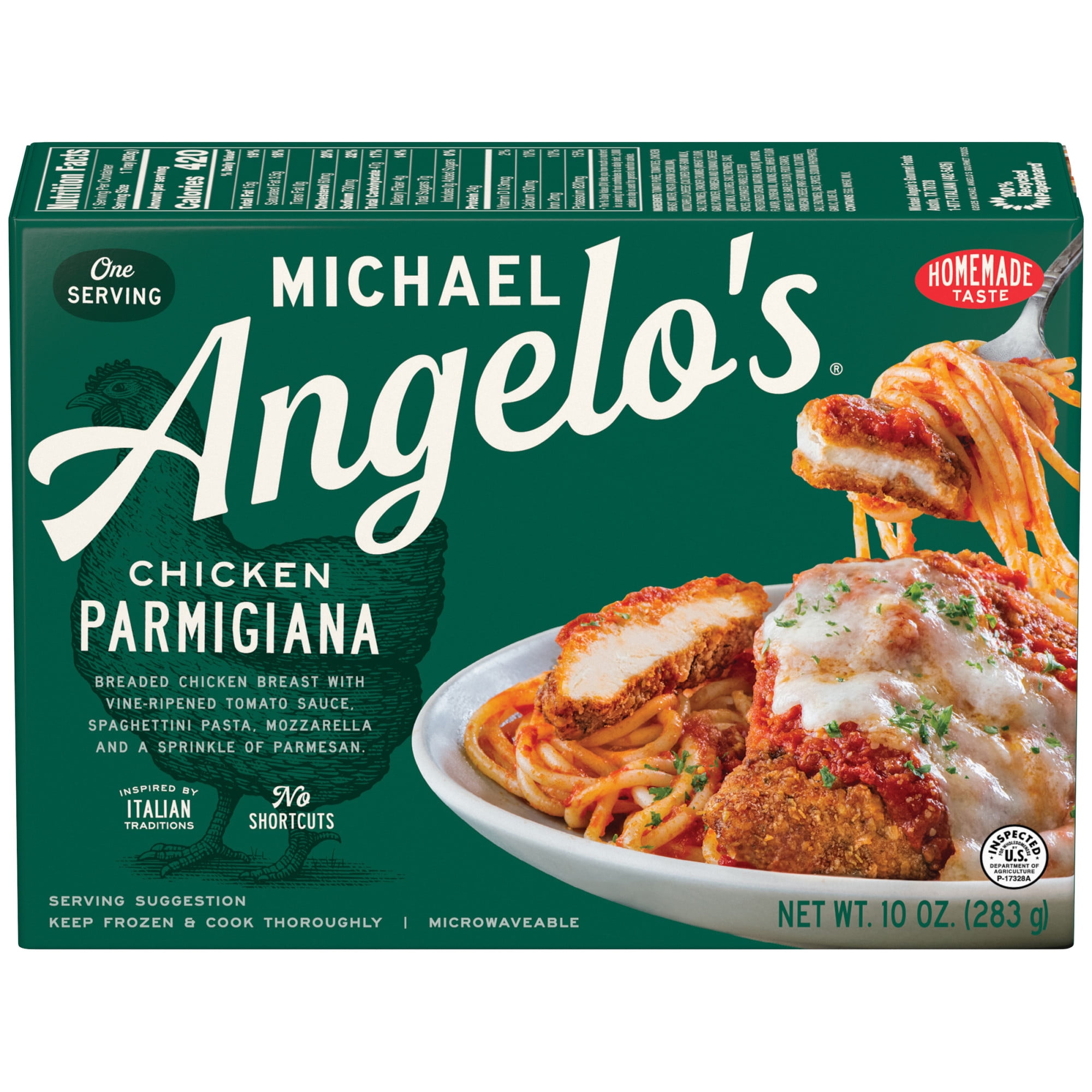 Michael Angelo's Chicken Parmigiana Frozen, 10 oz Box