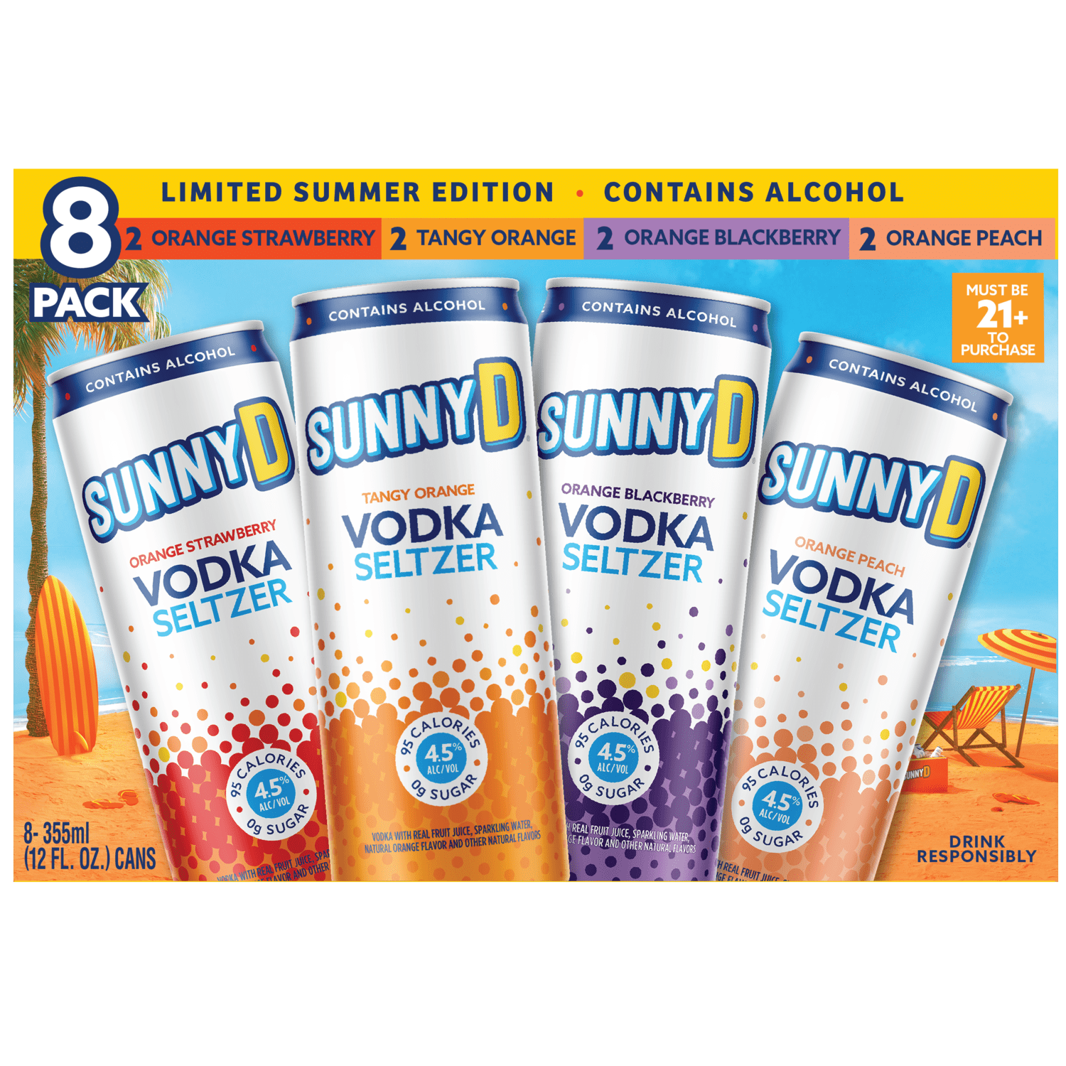 Sunny with a Chance of Flowers Vodka Seltzer Summer 8/12c