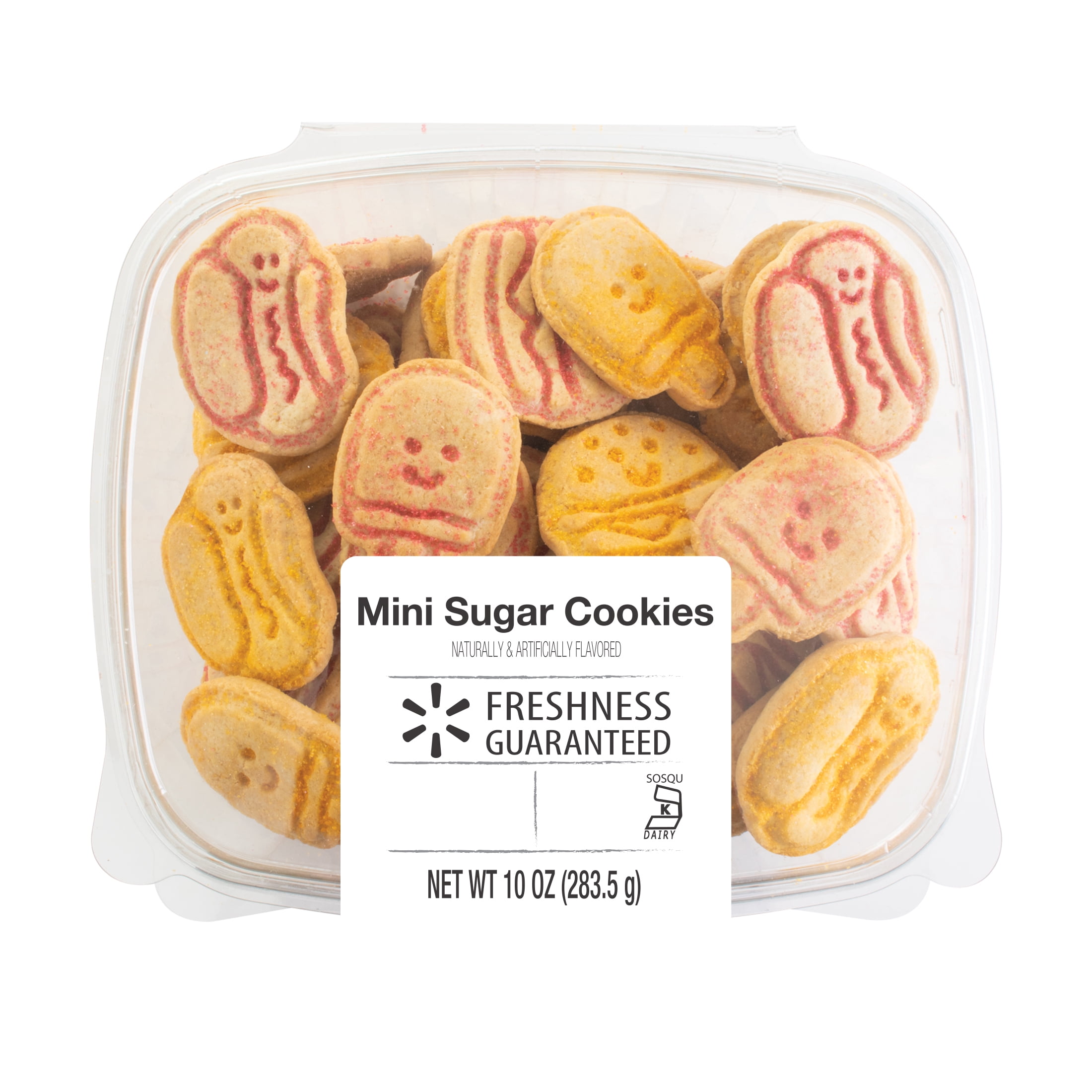 Freshness Guaranteed Hamburger and Hot Dog-Shaped Mini Sugar Cookies, 10 oz