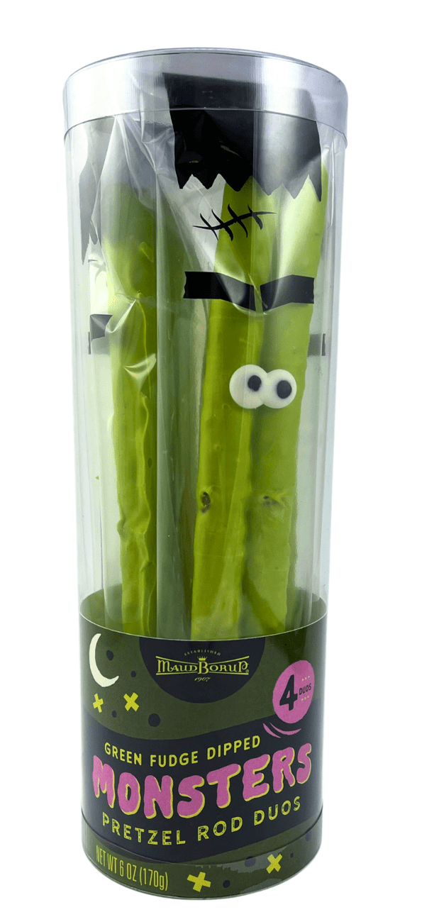 Monster Pretzel Rods Fudge Dipped by Maud Borup, Natural Colors