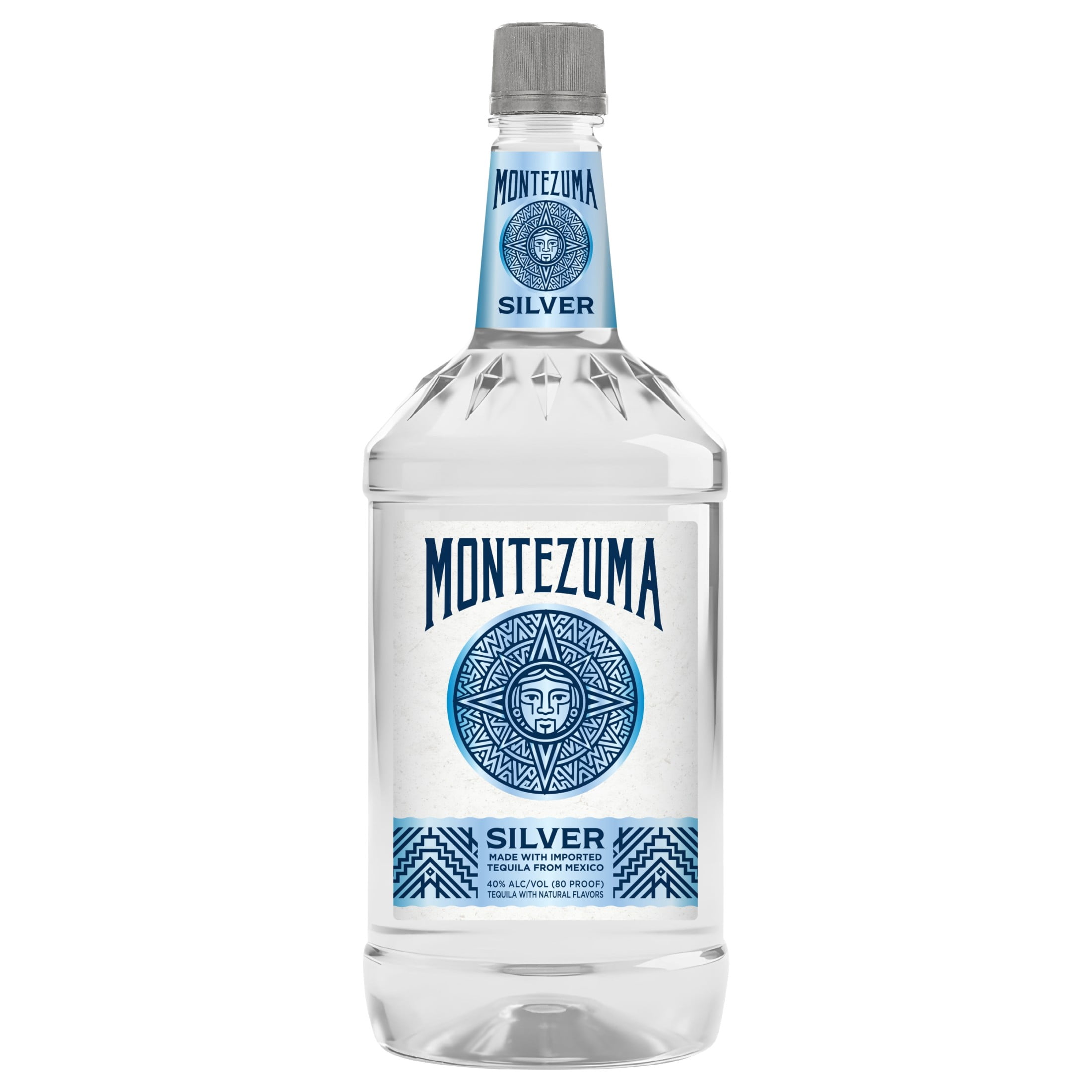 Montezuma Silver Tequila, 1.75l, 80 Proof (40% ABV)