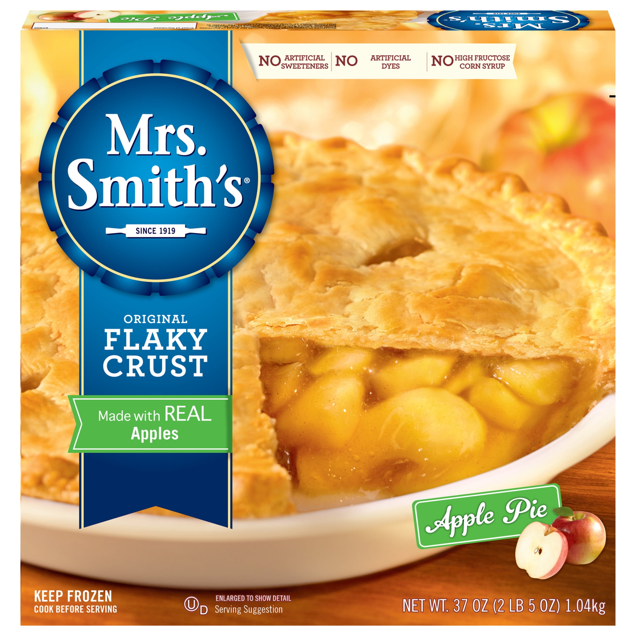 Mrs. Smith's Frozen Original Flaky Crust Apple Pie, 37.01 oz