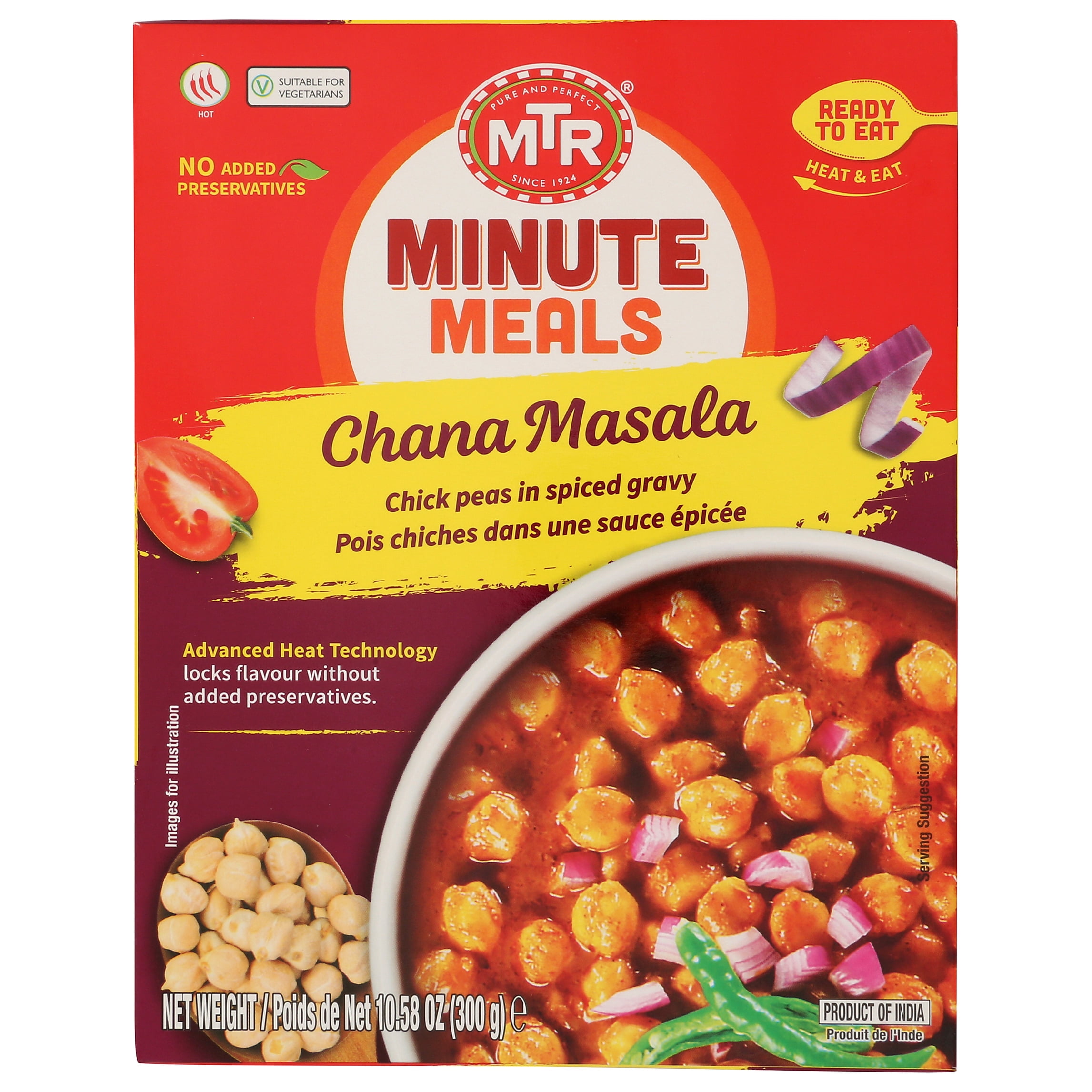 MTR Minute Meals Chana Masala Ready to Eat, 10.58 Oz