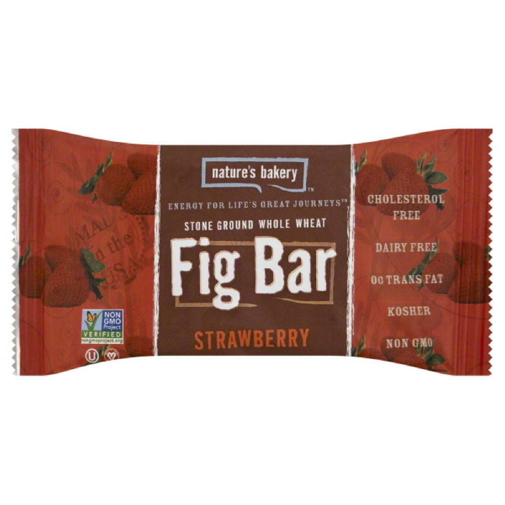 Nature's Bakery Whole Wheat Fig Bars, Real Fruit, Strawberry, 1 Bar