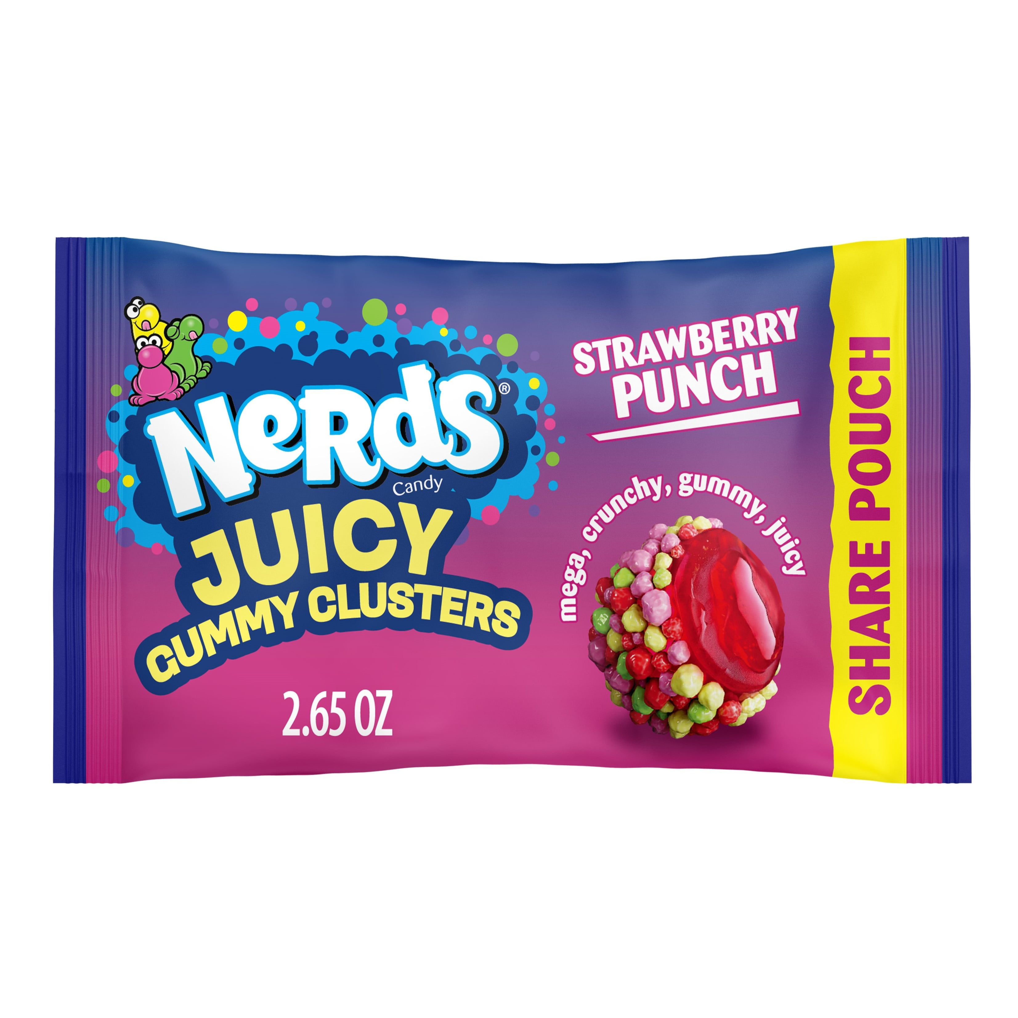 Nerds Strawberry Punch Juicy Gummy Clusters - Share Pouch, 2.65 oz