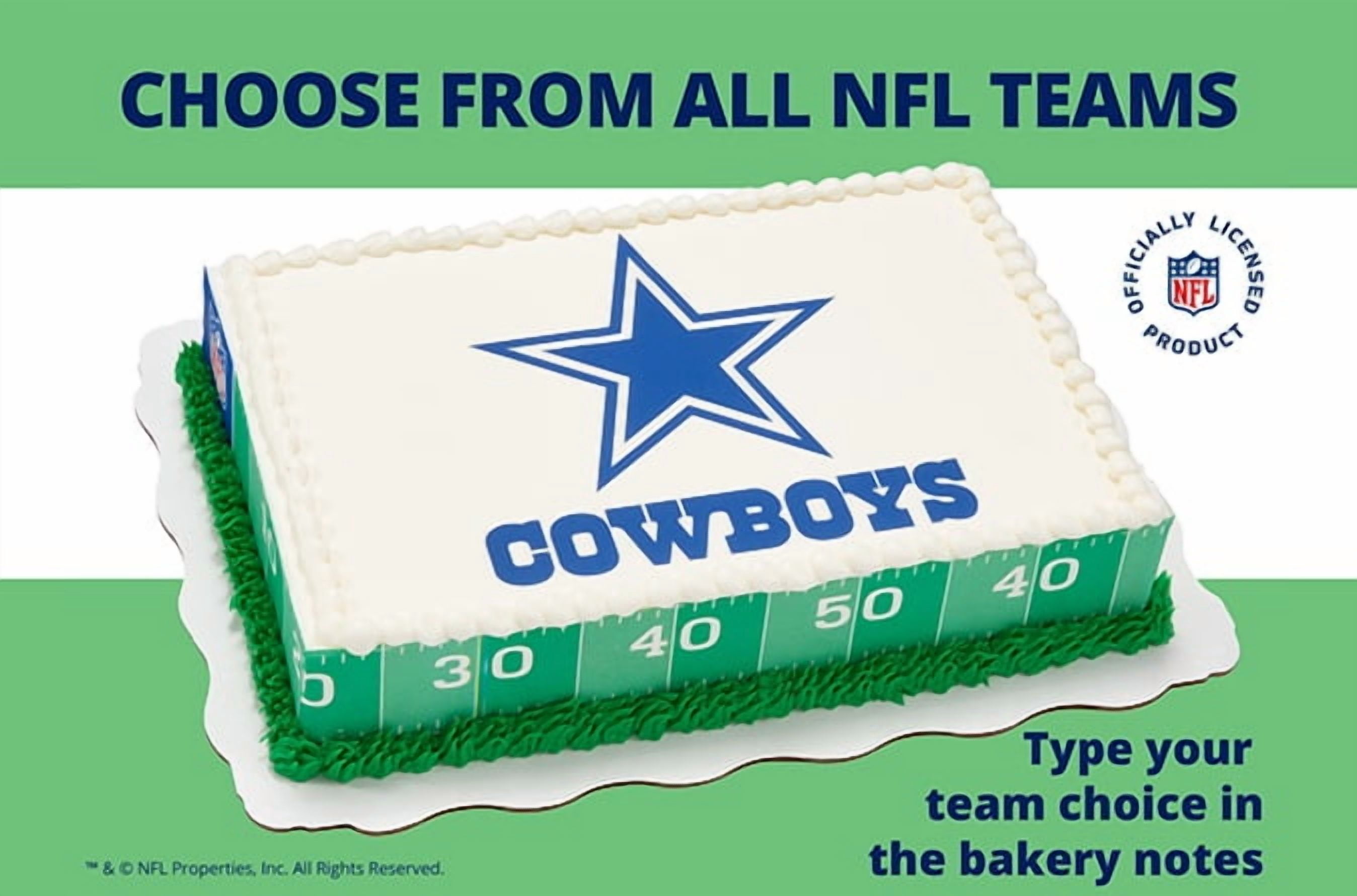 NFL Sheet Cake