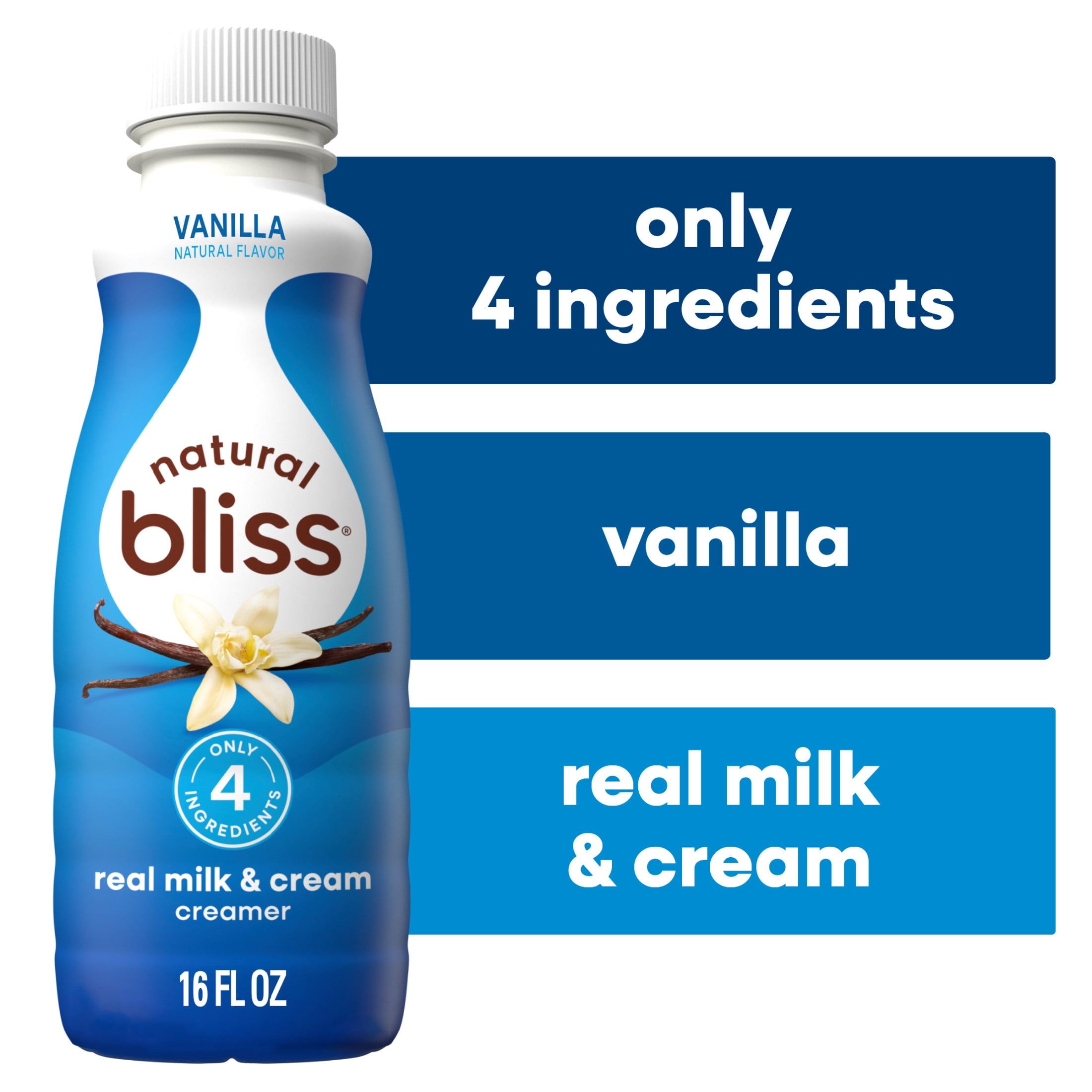 Natural Bliss Vanilla, Liquid Dairy Coffee Creamer, 16fl oz
