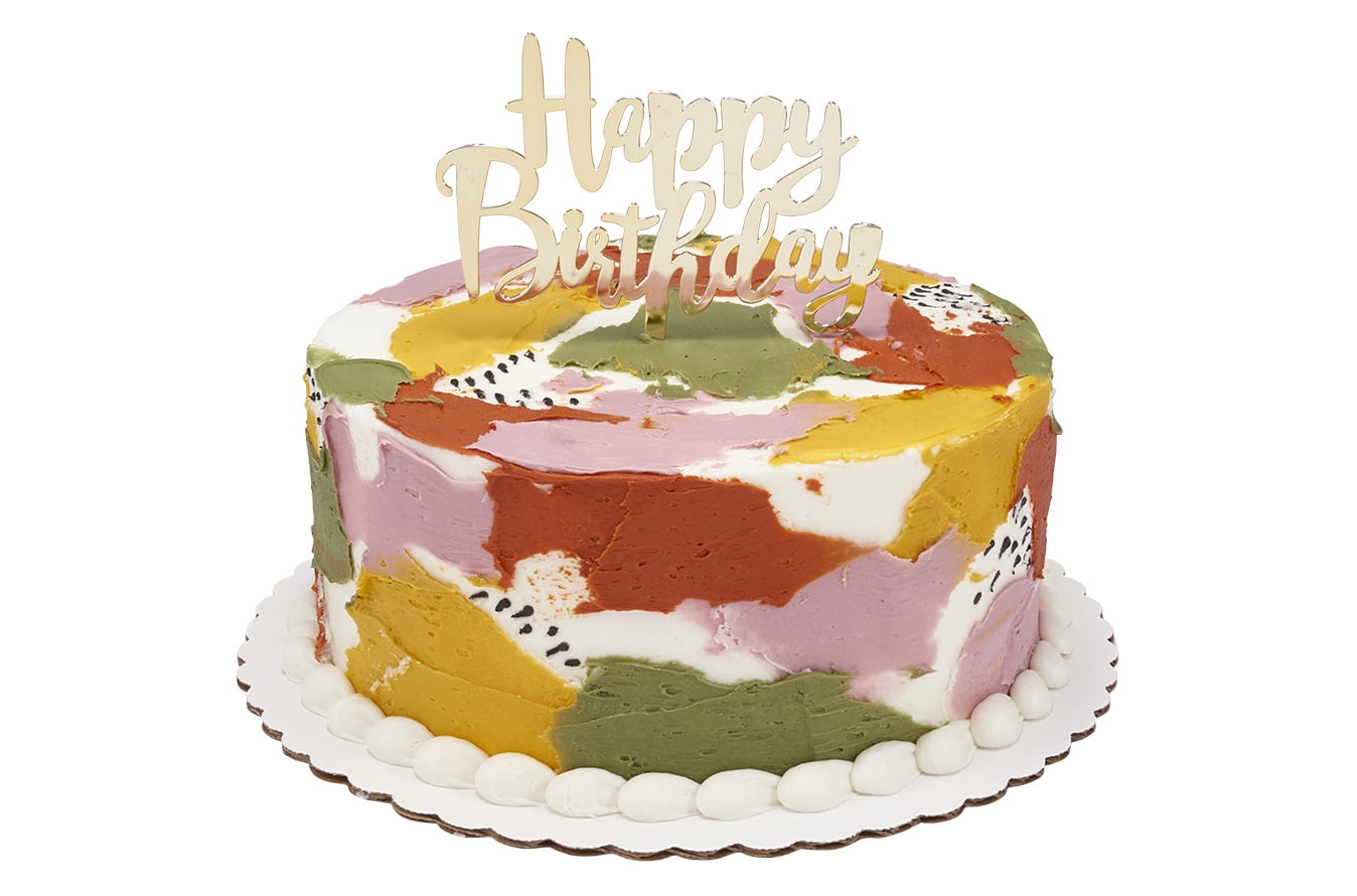Natural Brushstrokes ROUND CAKE