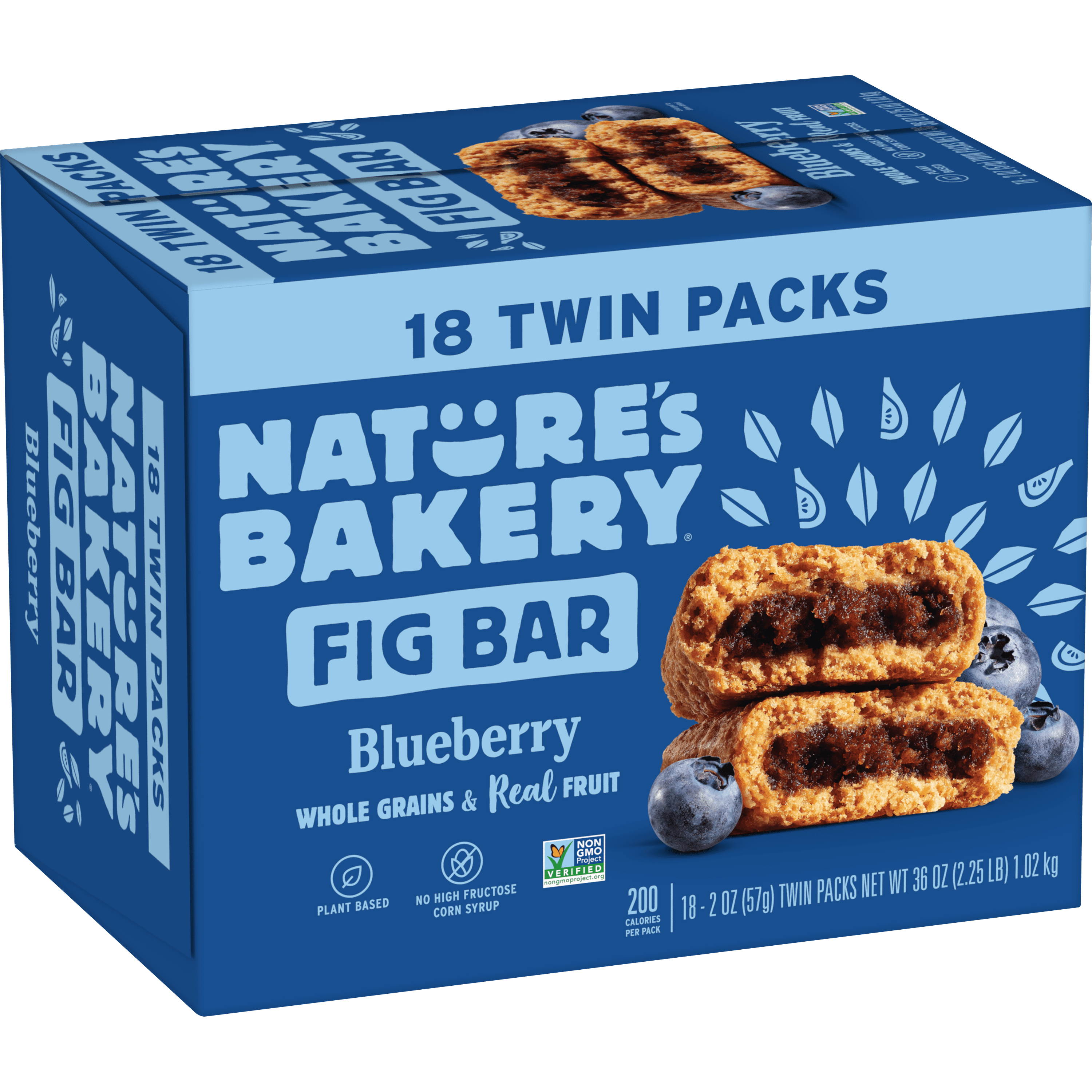 Natures Bakery Blueberry Fig Bar, 2 oz Twin packs, 18 Count