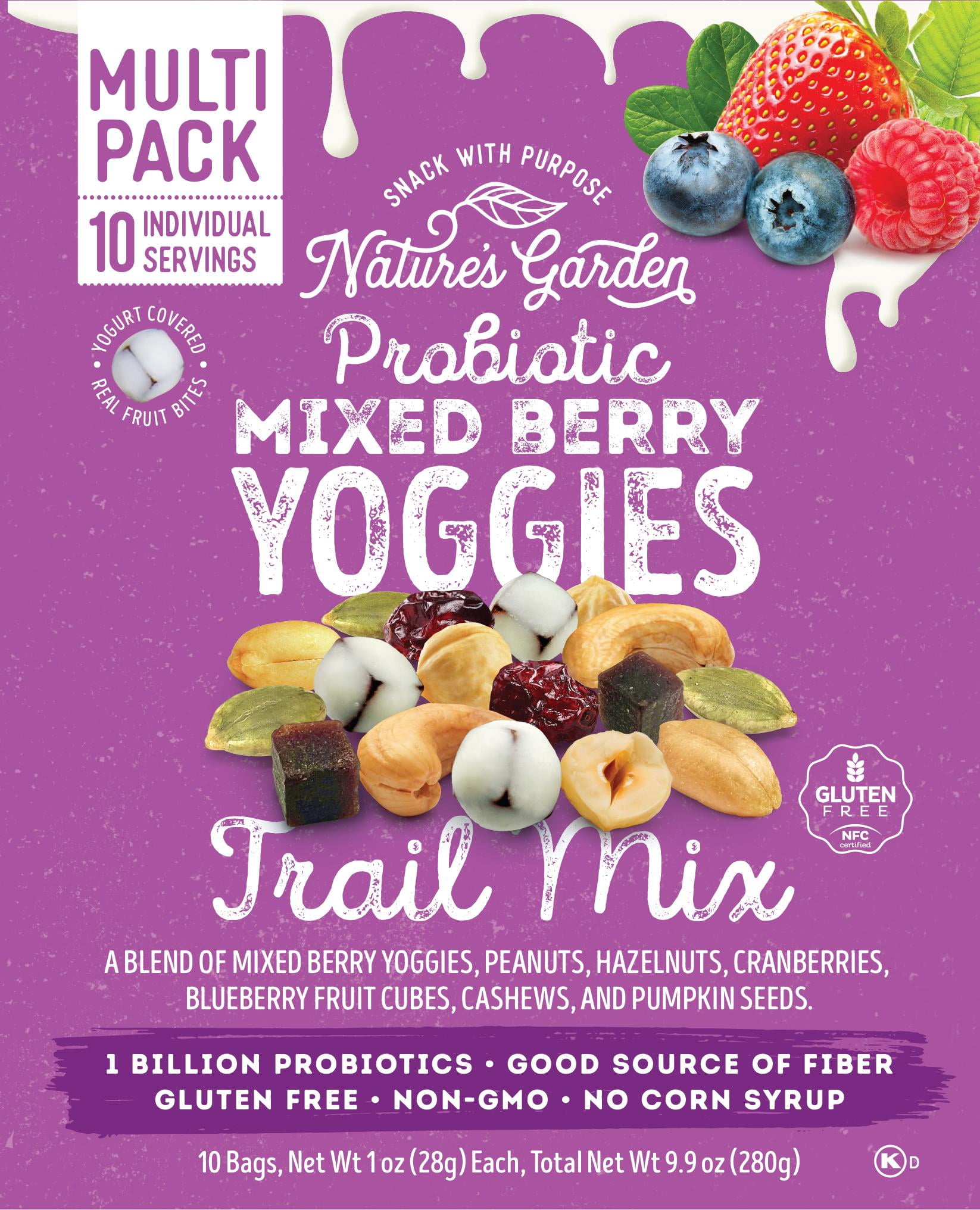 Probiotic Mixed Berry Yoggies Trail Mix 10ct