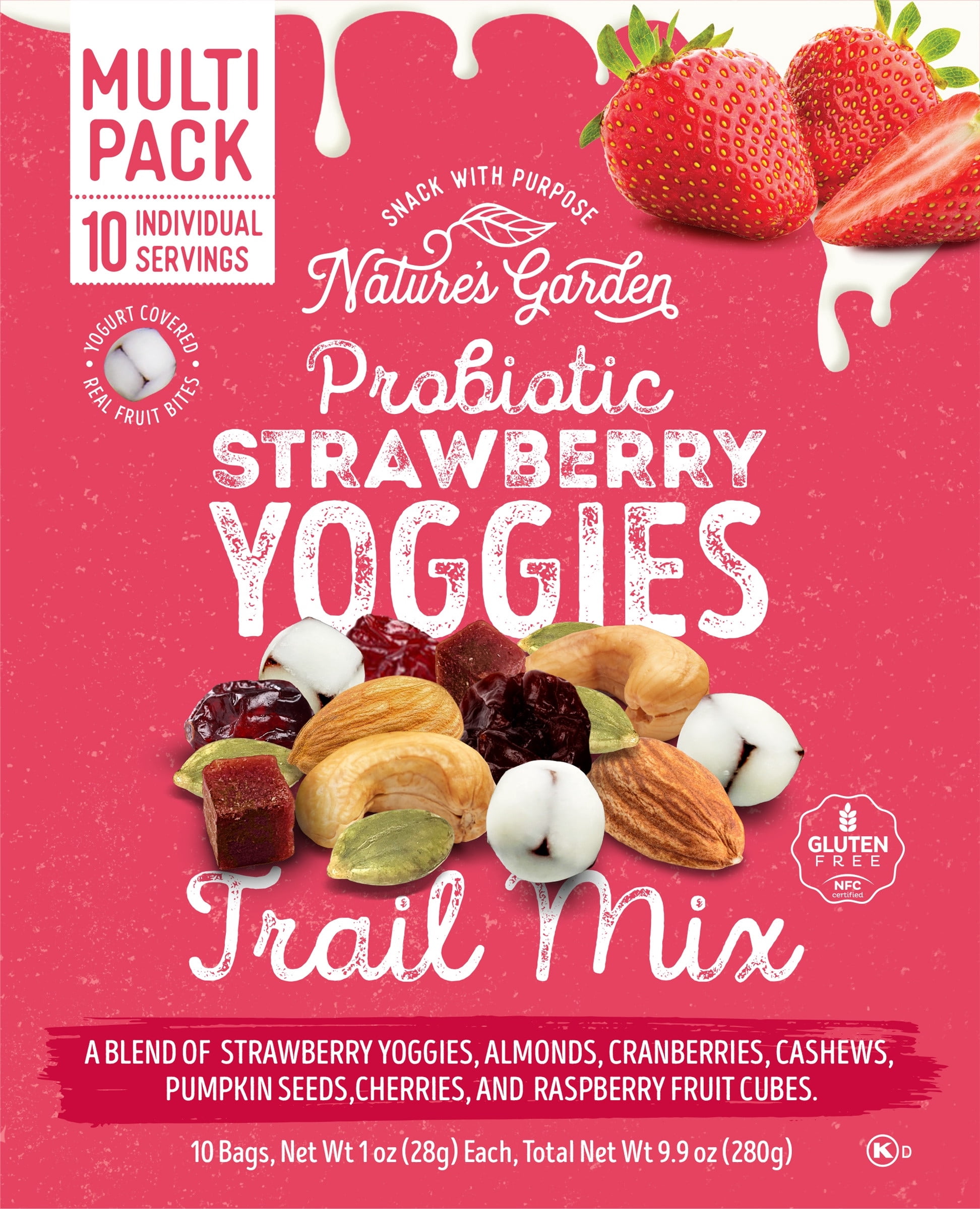 Probiotic Strawberry Yoggies Trail Mix 10ct