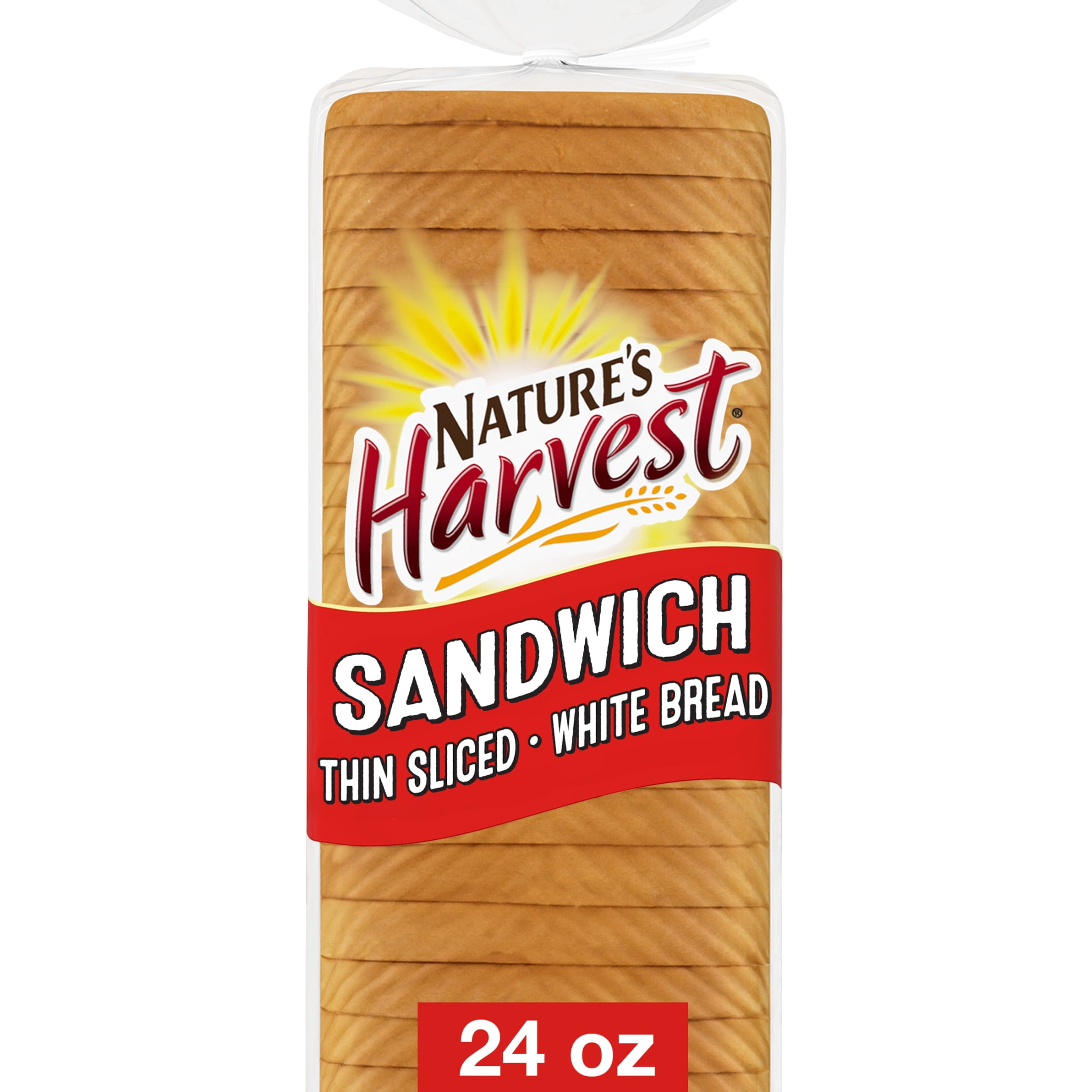 Nature's Harvest Sandwich White Bread, 24 oz