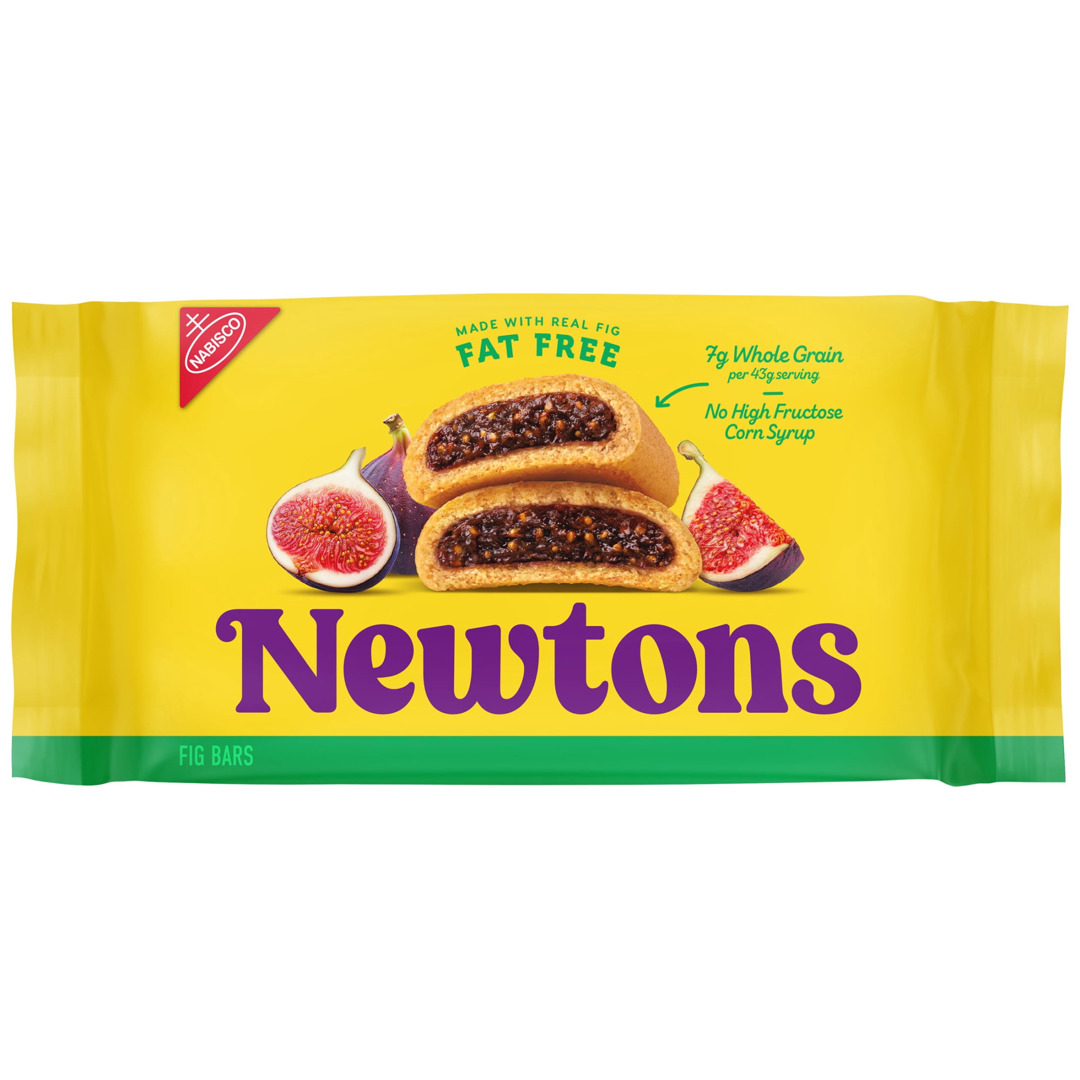NEWTONS Fat Free Soft Baked Real Fruit Fig Bars, Fig Cookies, 10 oz