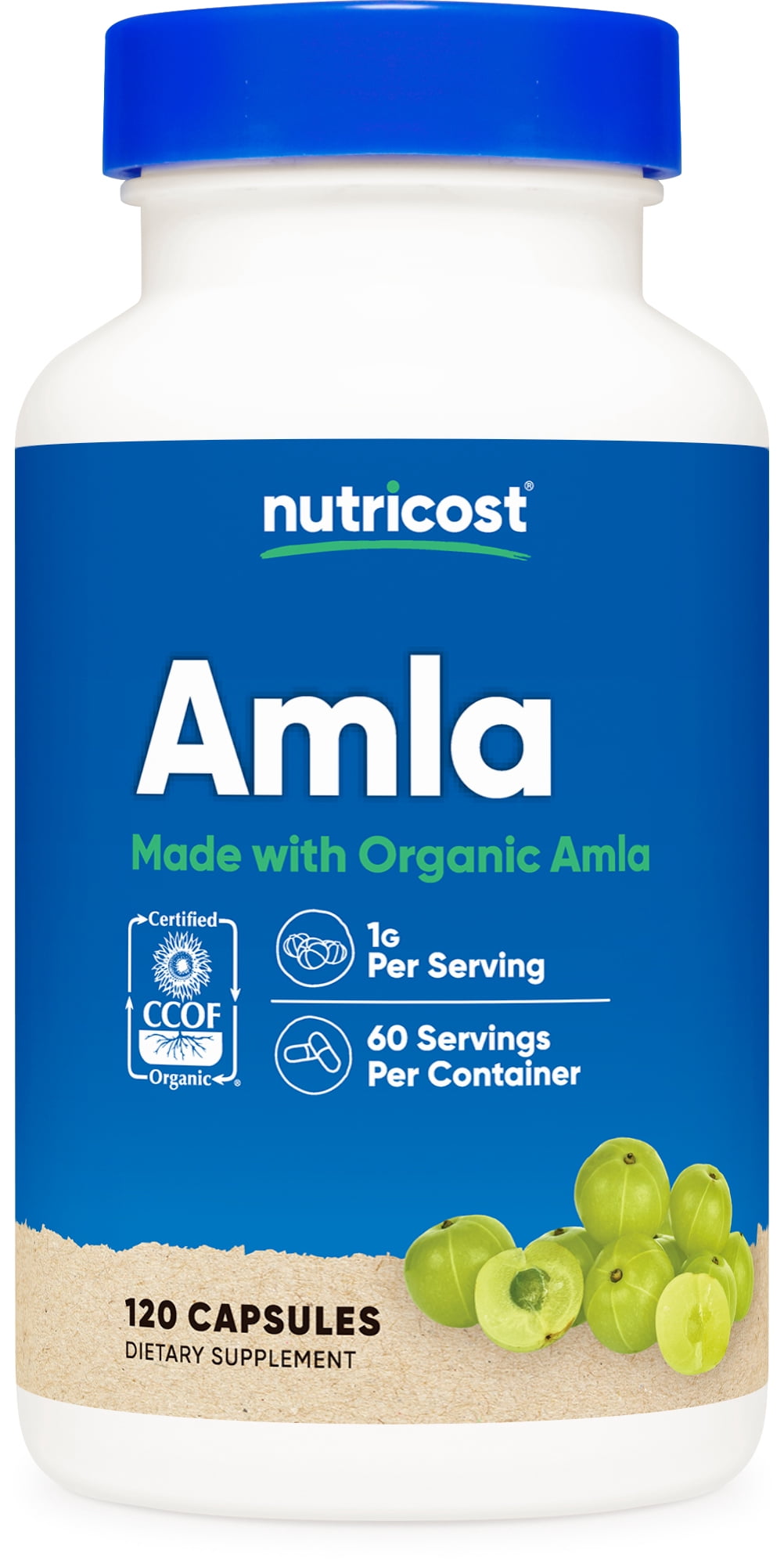 Nutricost Amla 1000mg Supplement, 120 Vegetarian Capsules, 60 Servings