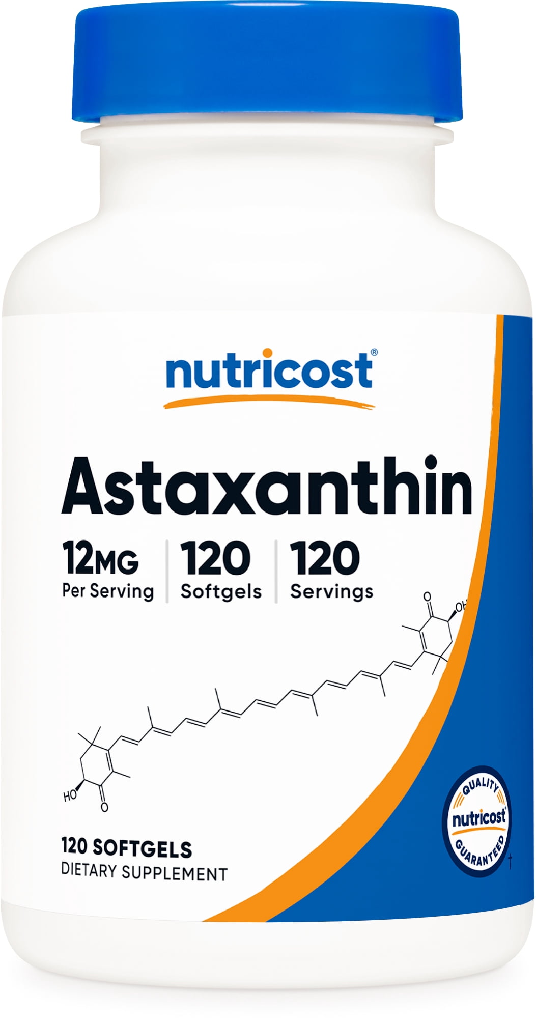 Nutricost Astaxanthin 12mg, 120 Softgels - Gluten Free & Non-GMO Supplement