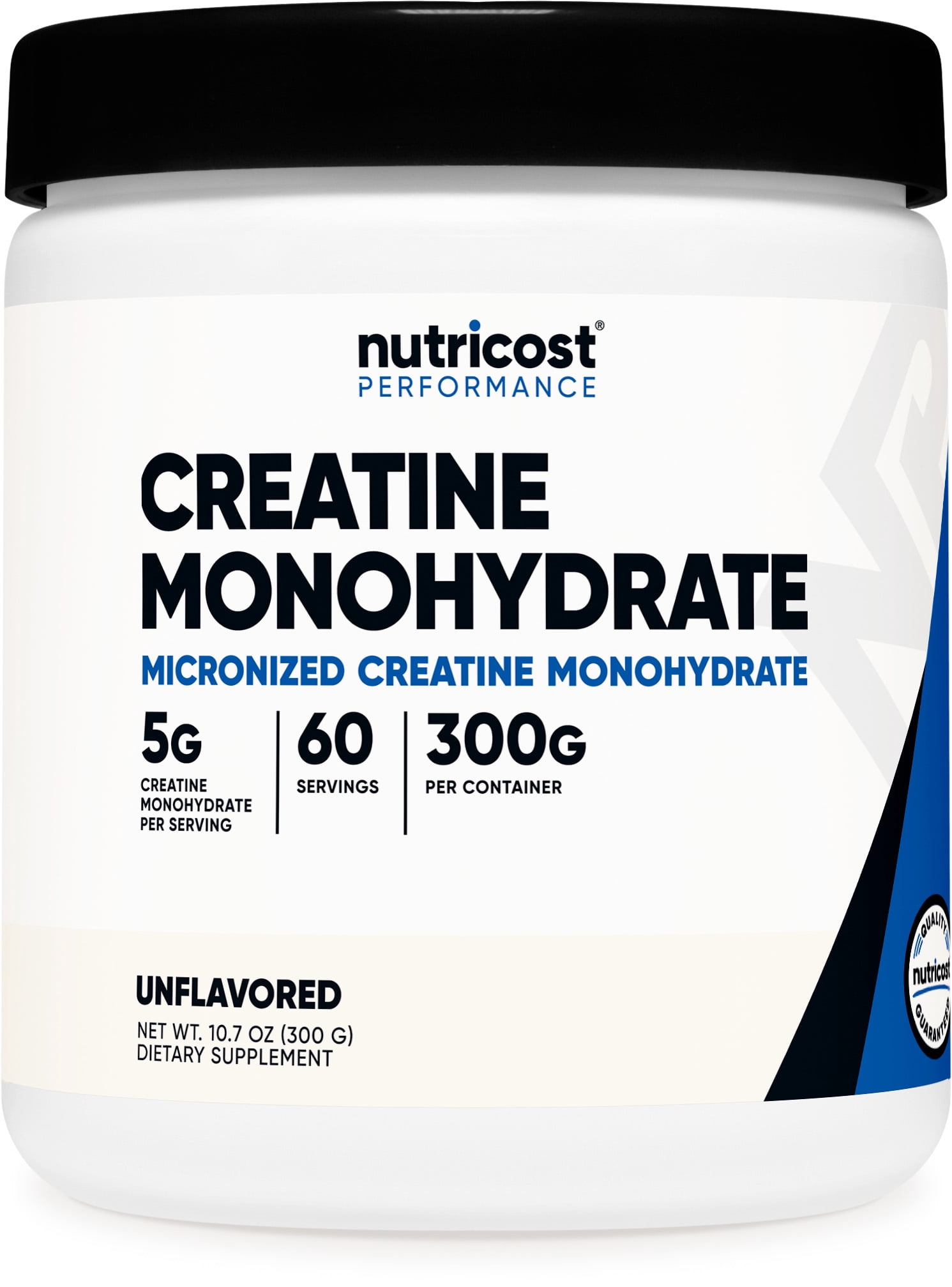 Nutricost Creatine Monohydrate Powder (300 Grams) Unflavored - Micronized Creatine Monohydrate, 5g per Serving