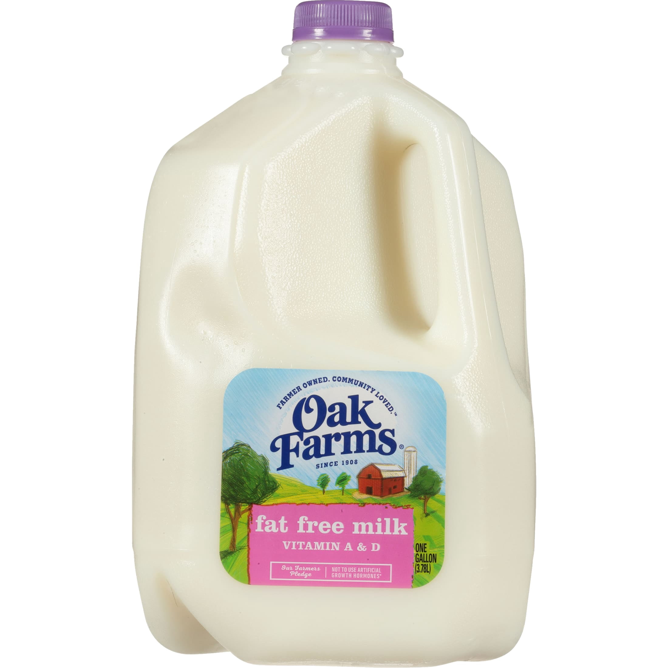 Oak Farms Fat Free Milk, Gallon