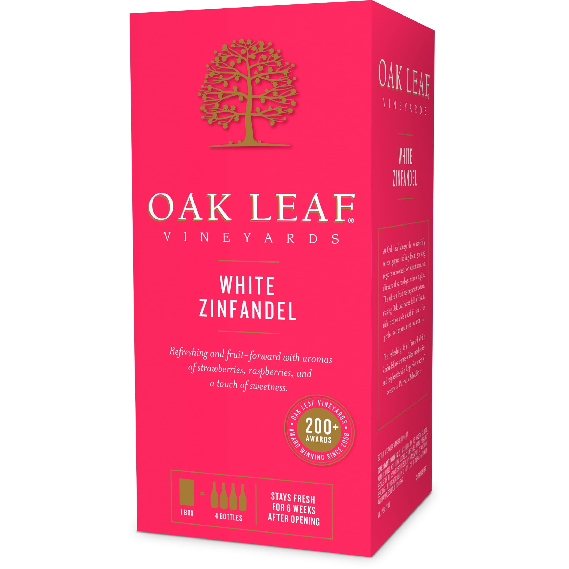 Oak Leaf Vineyards White Zinfandel, Pink Wine, 3L