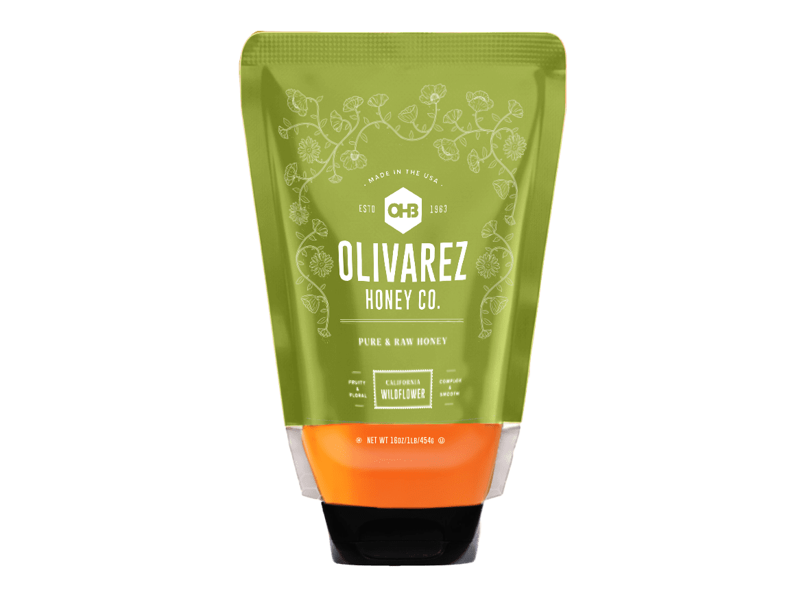 Olivarez Honey Company, California Wildflower, 16oz Squeeze Pouch
