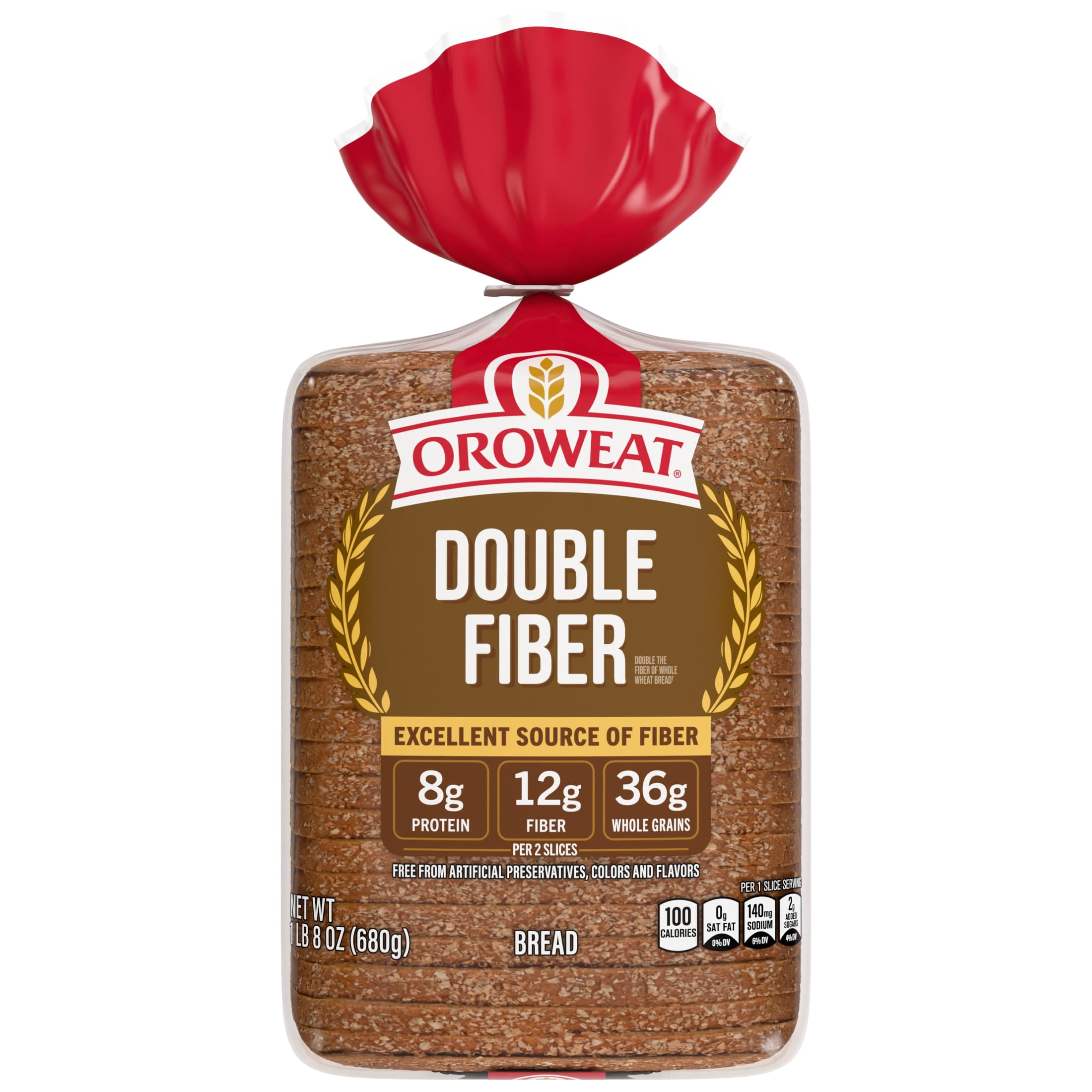 Oroweat Double Fiber Bread, 24 oz