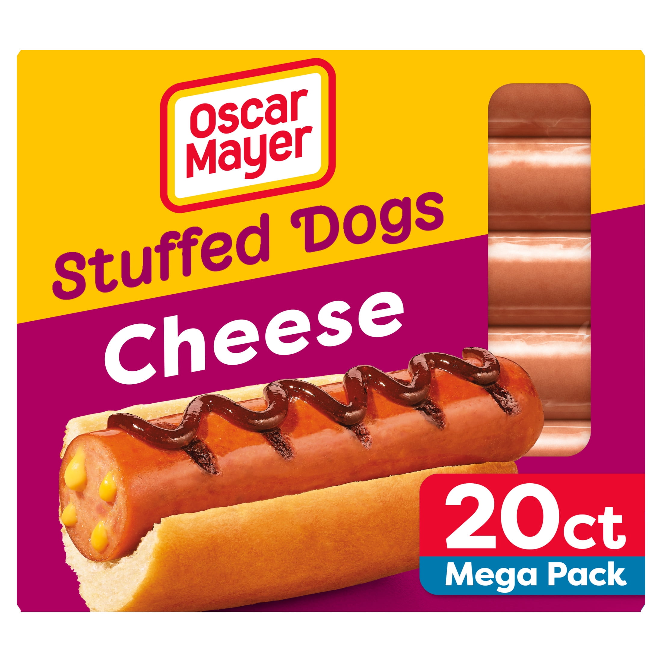Oscar Mayer Velveeta Cheese Hot Dogs Mega Pack, 20 Count. Box