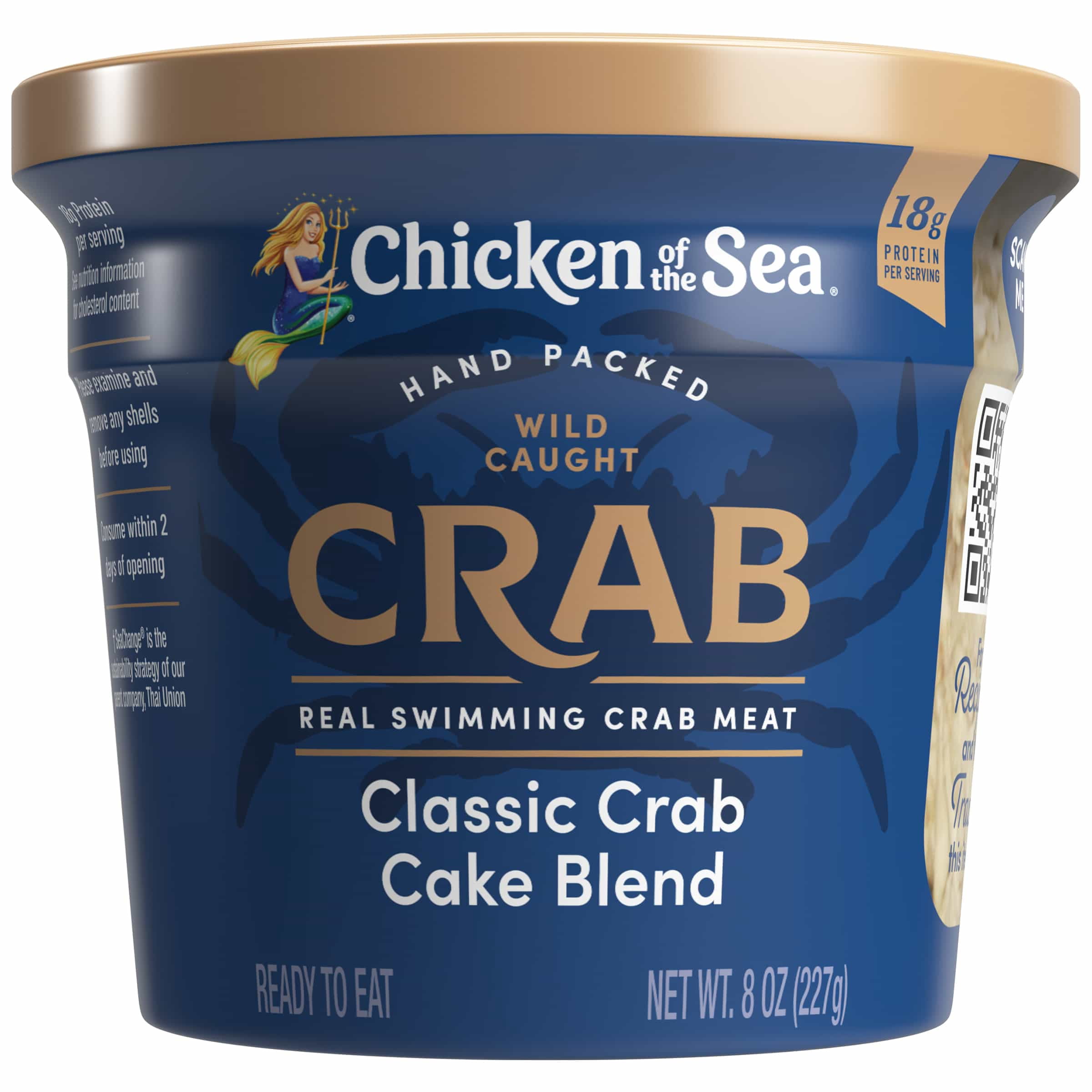 Chicken of the Sea Premium Classic Crab Cake Blend Crab Meat, 8oz Cup
