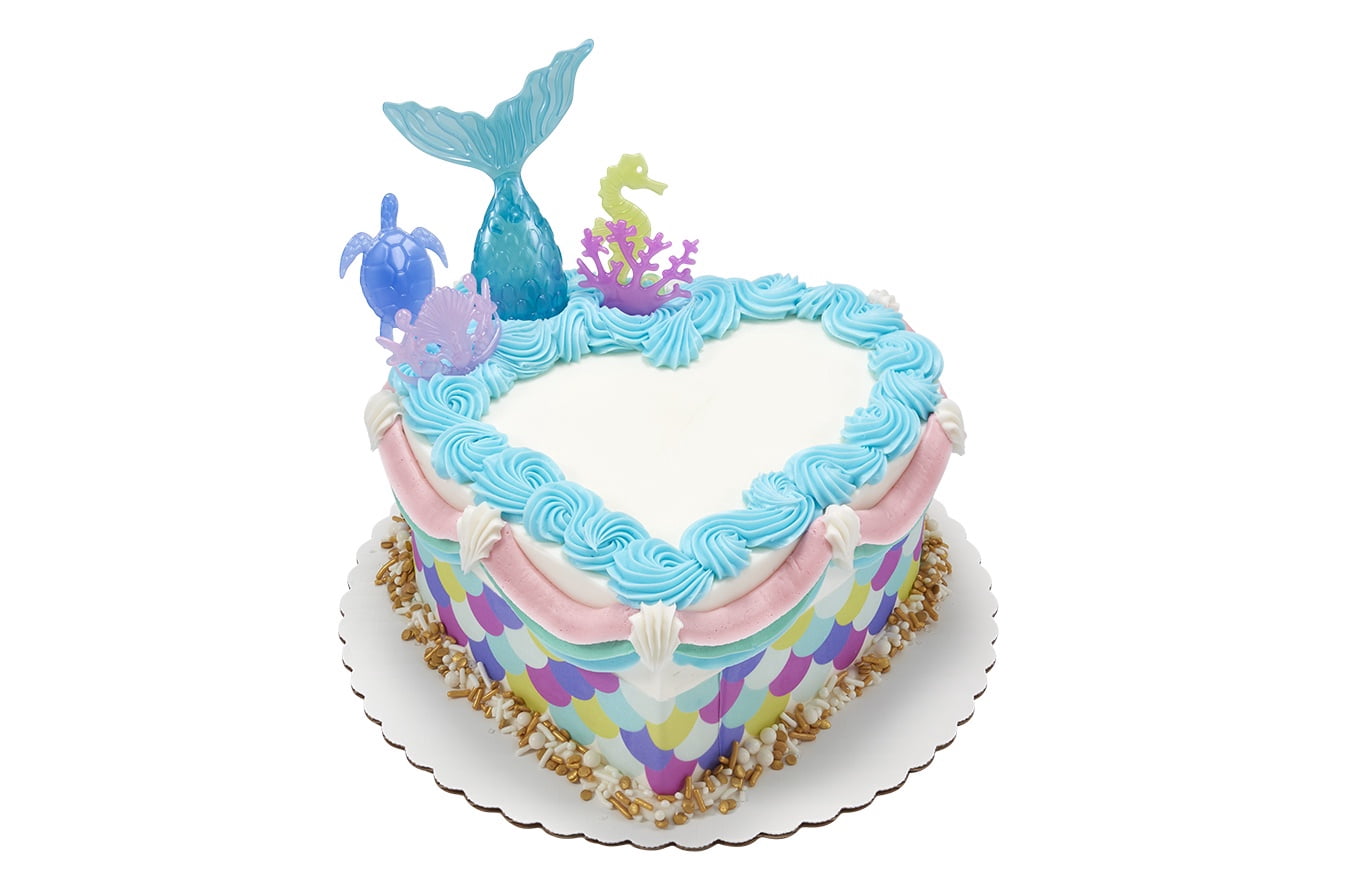 PASTEL MERMAID HEART CAKE