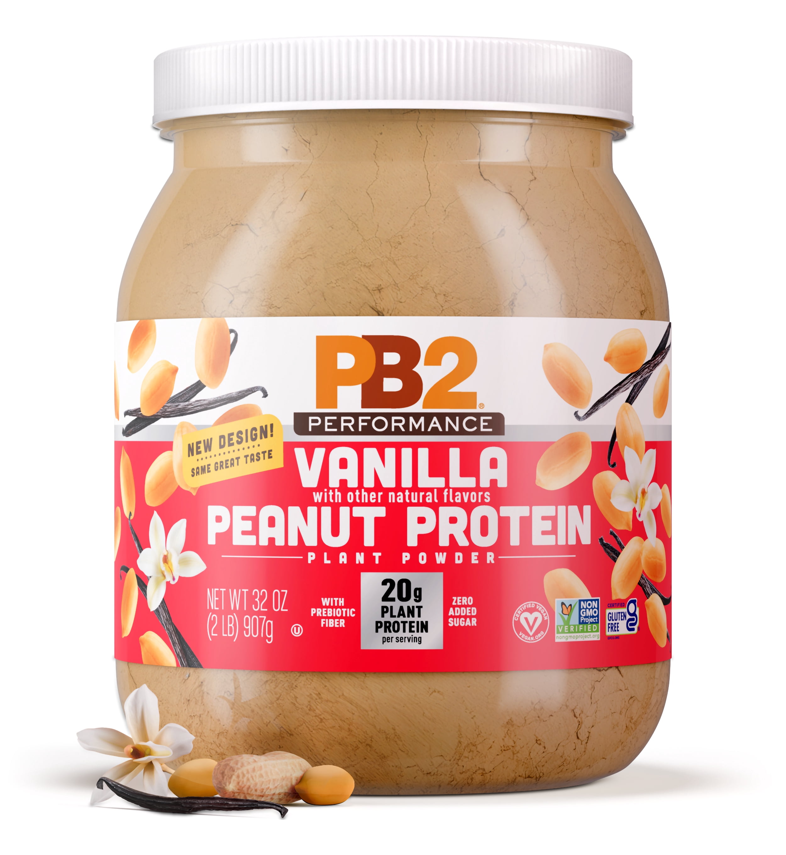 PB2 Performance Vanilla Peanut Protein Plant Powder, 32 OZ